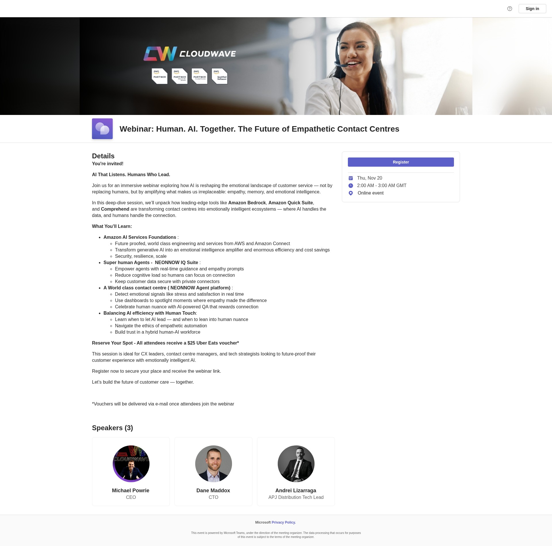 Landing Page