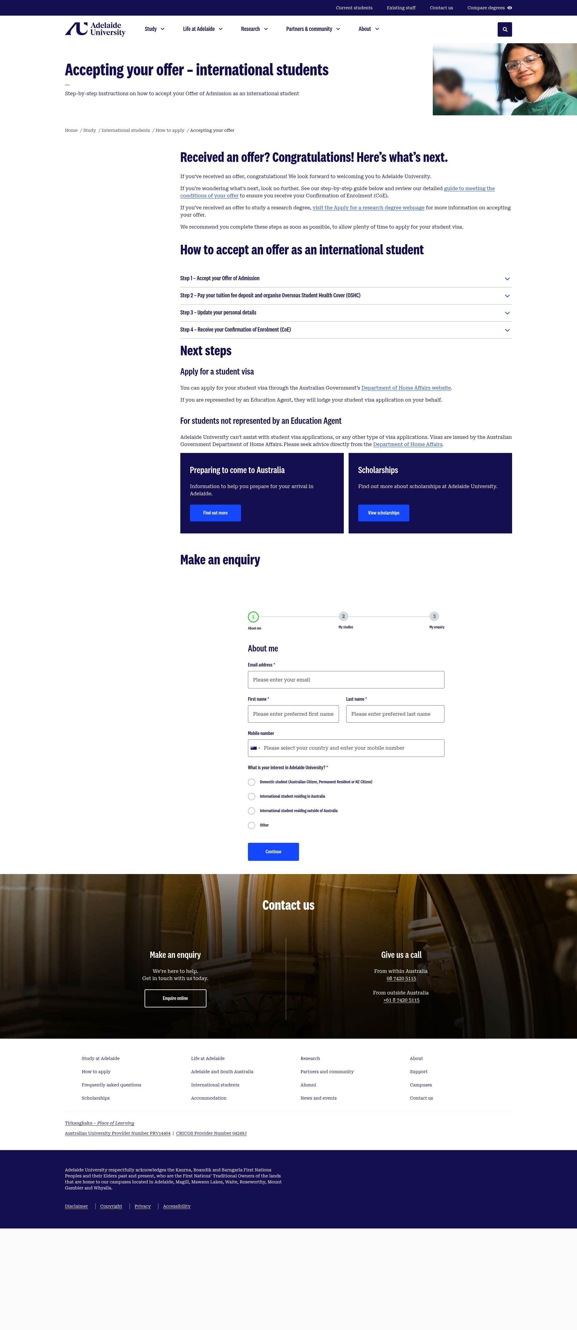 Landing Page