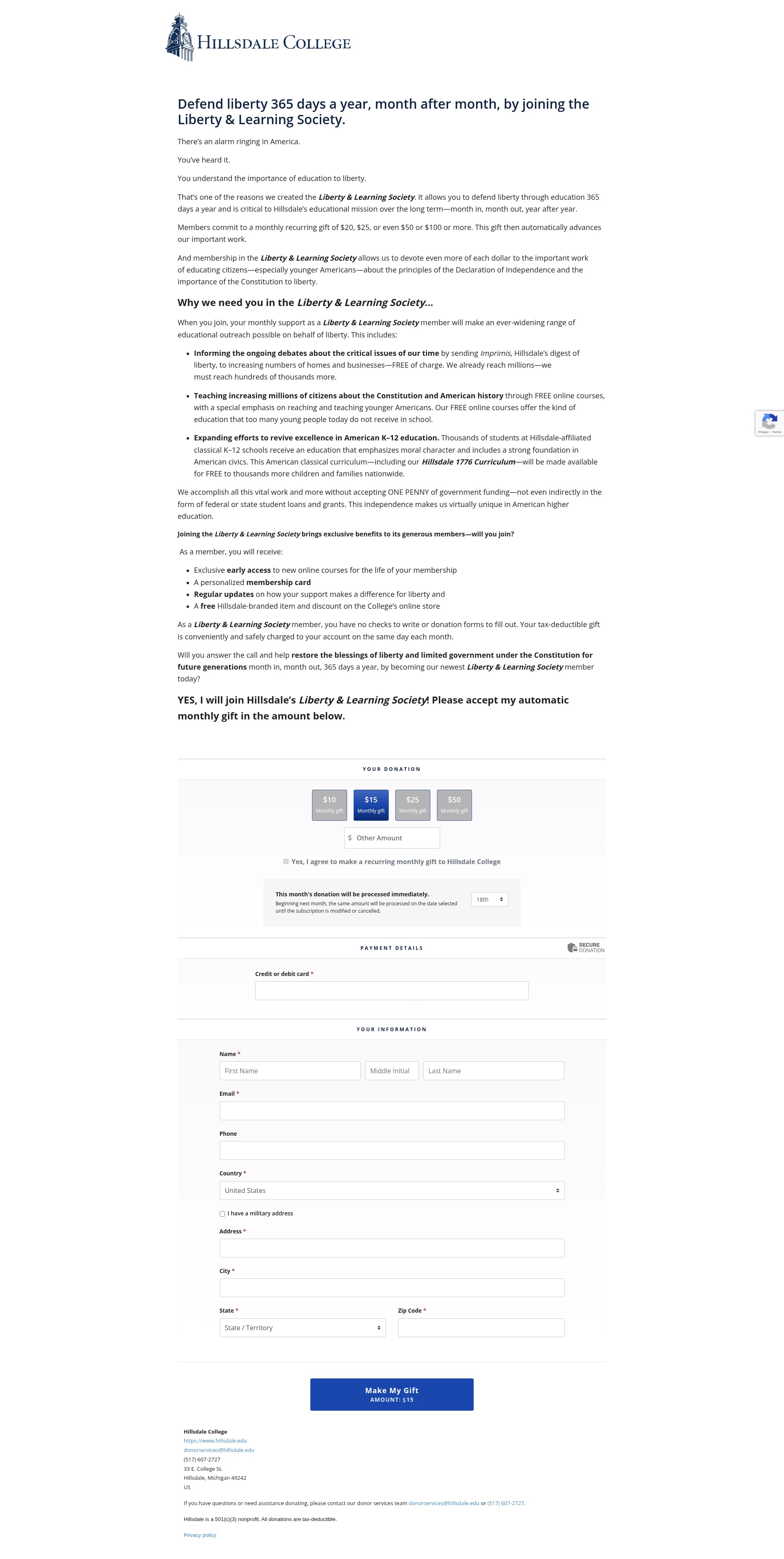 Landing Page