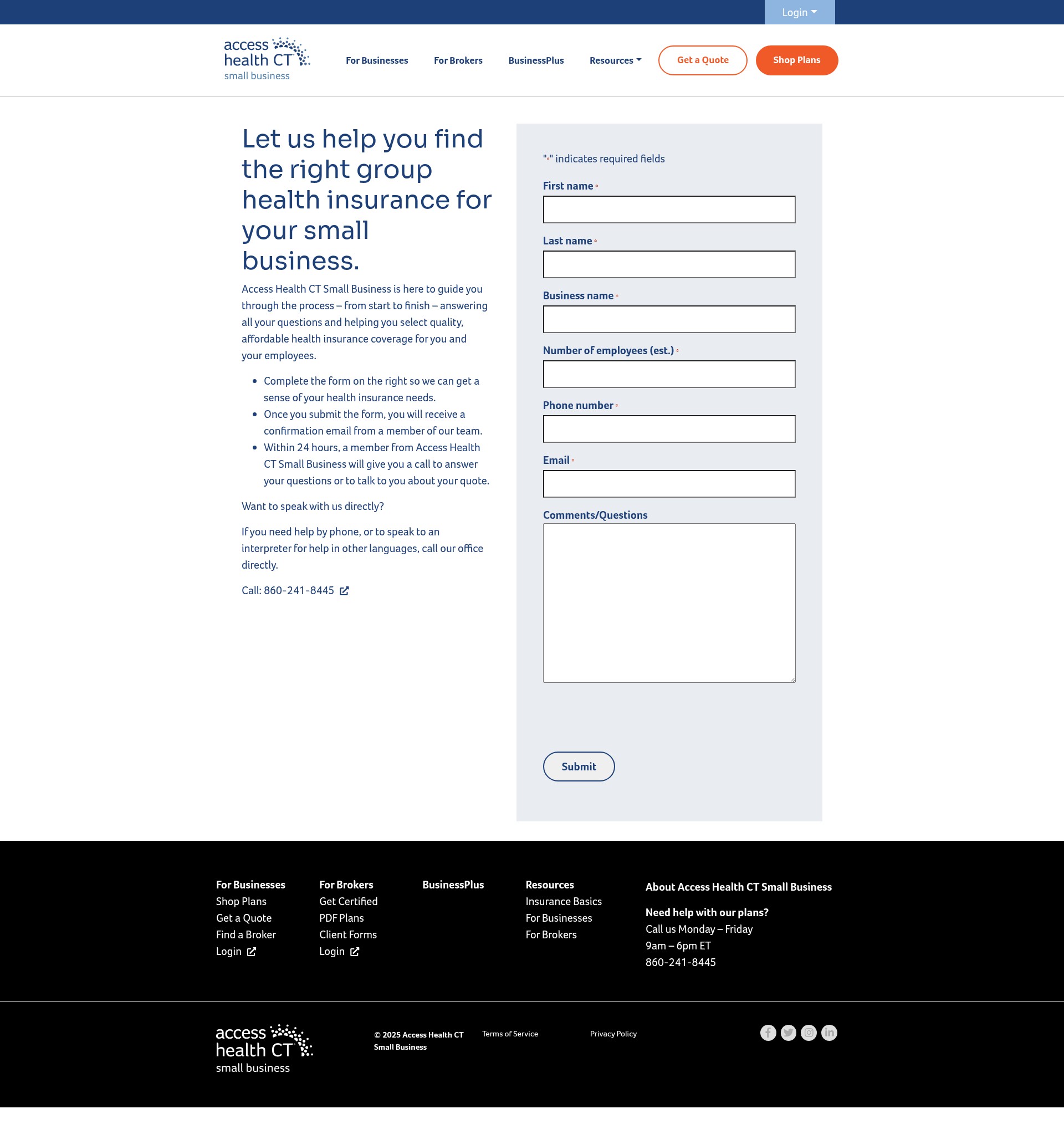 Landing Page