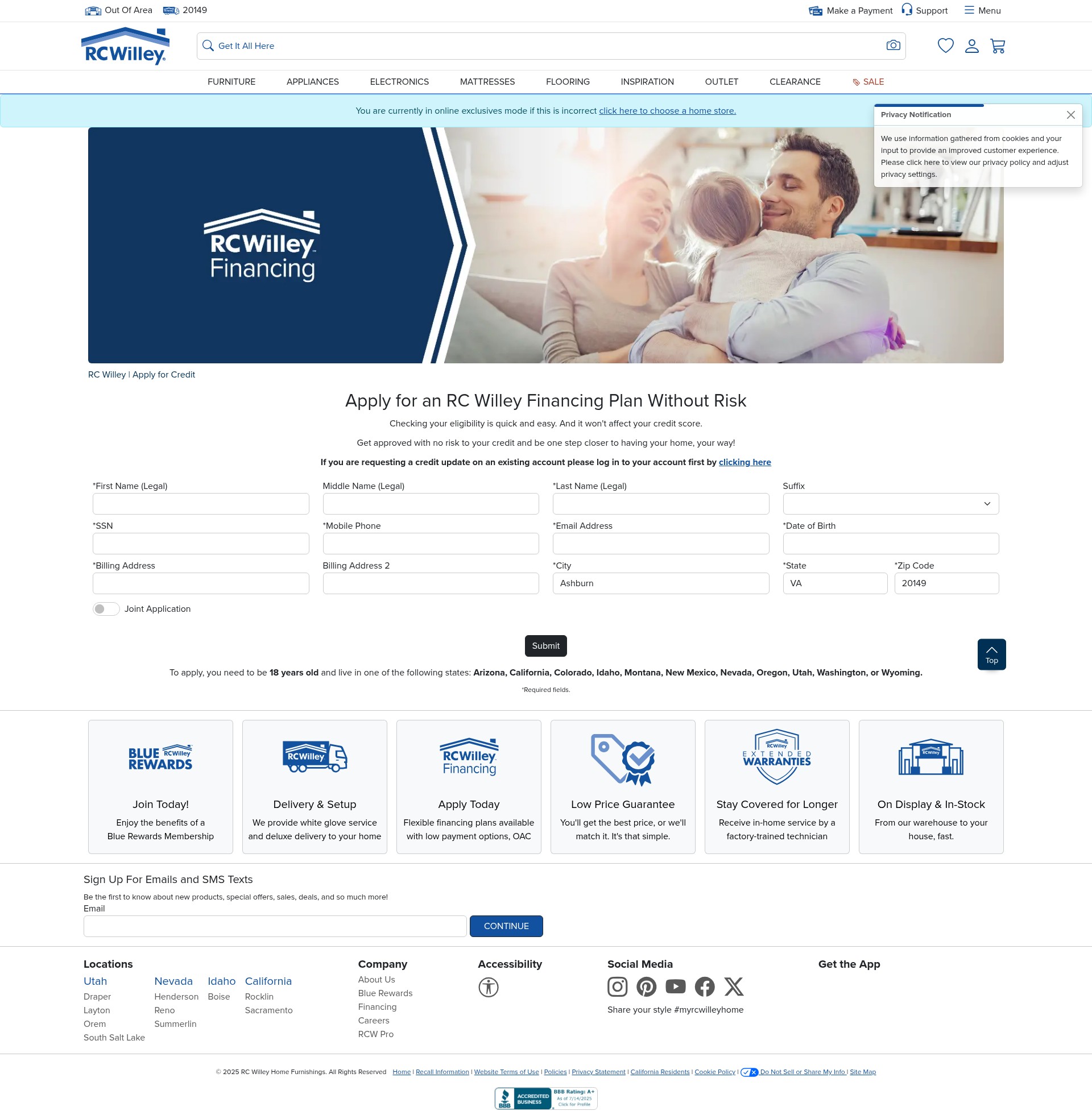 Landing Page