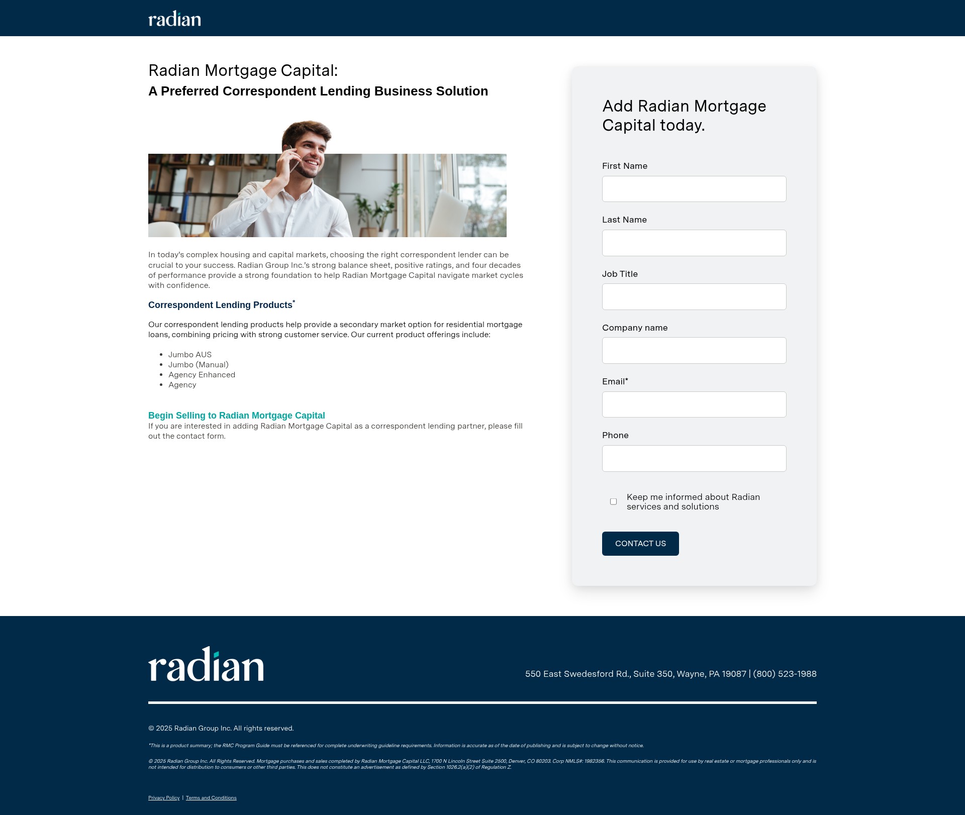 Landing Page