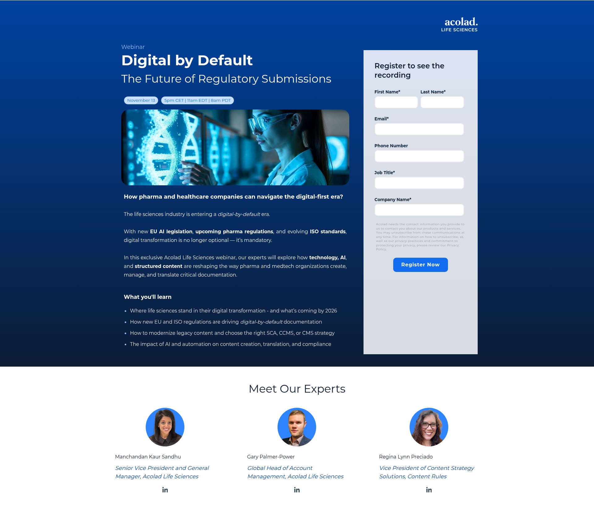 Landing Page