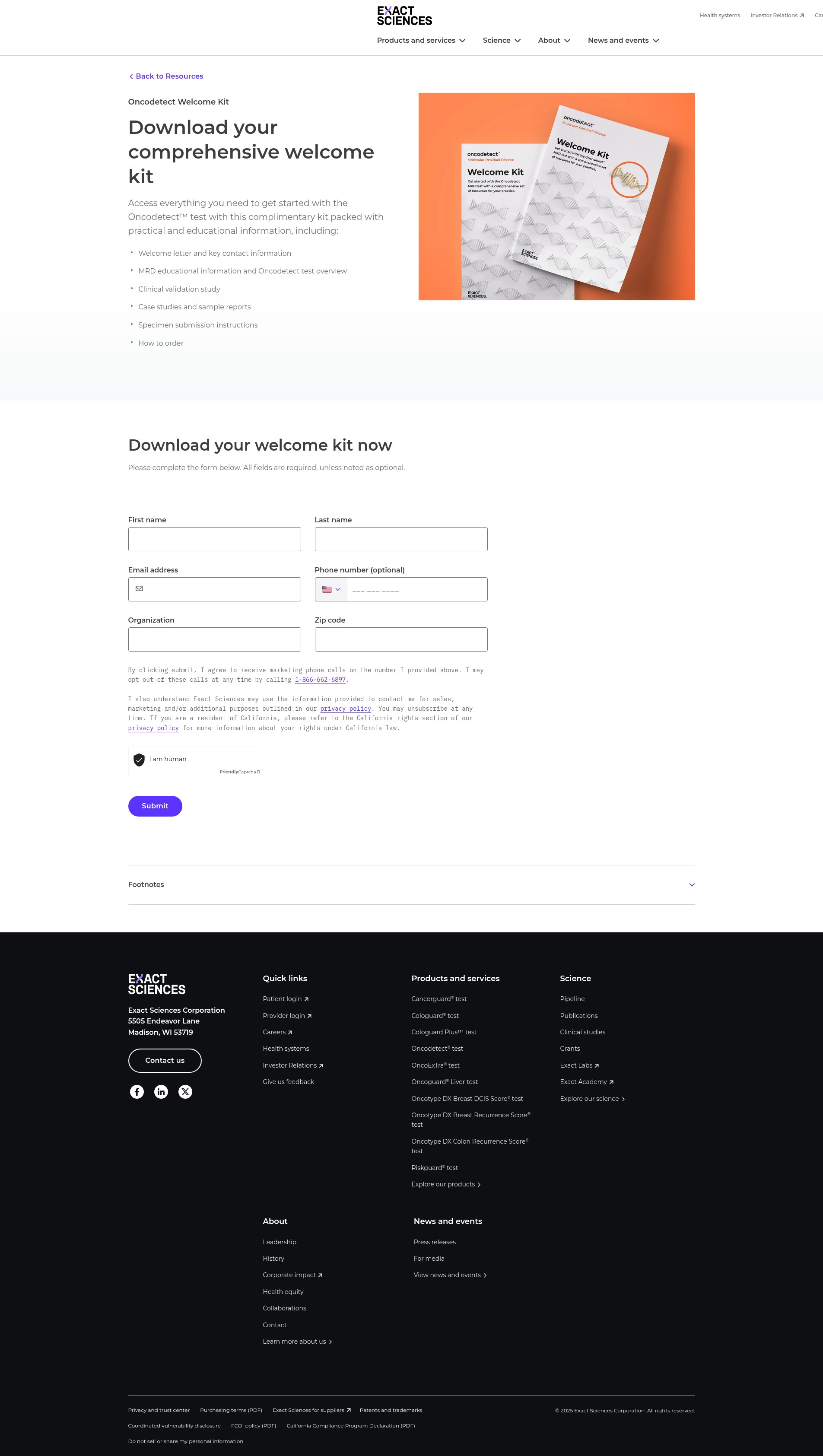 Landing Page