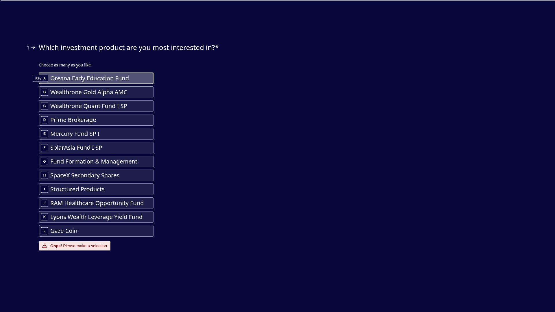 Landing Page