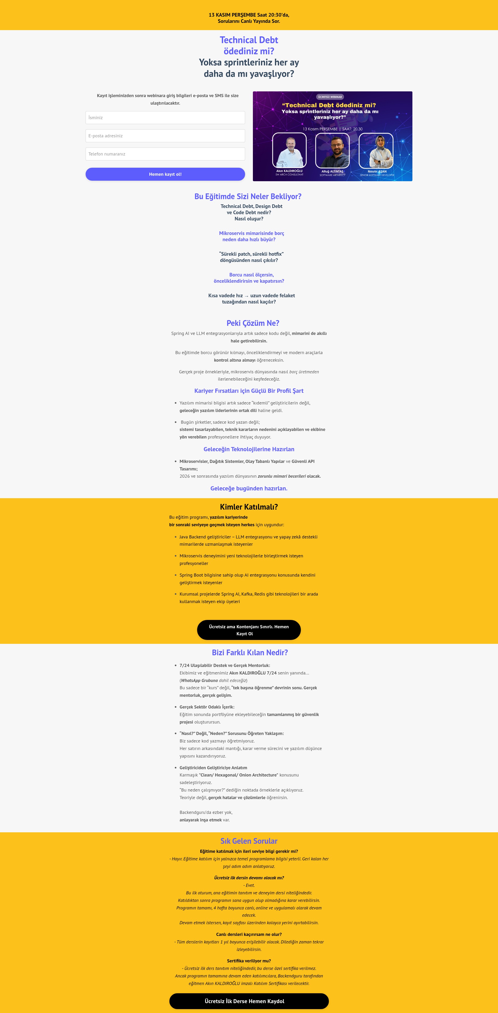 Landing Page