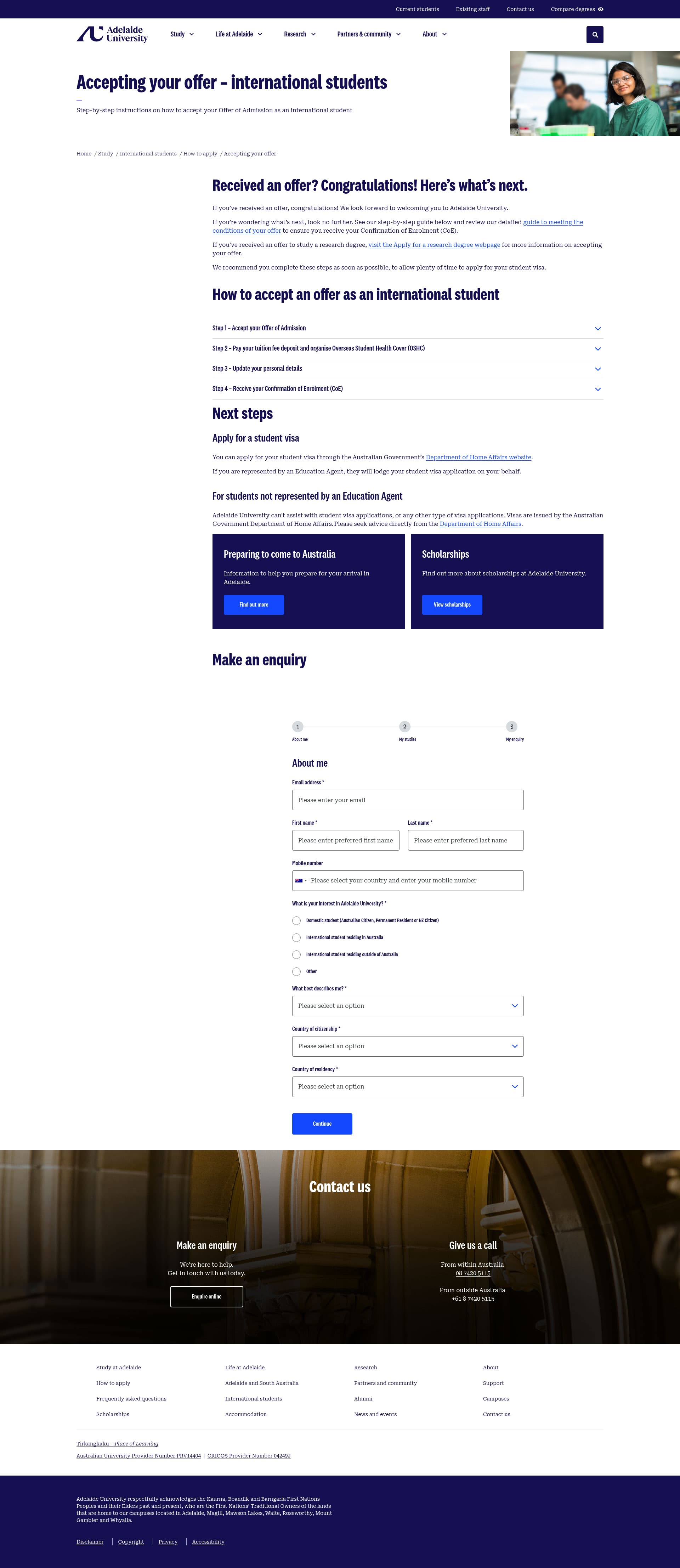 Landing Page