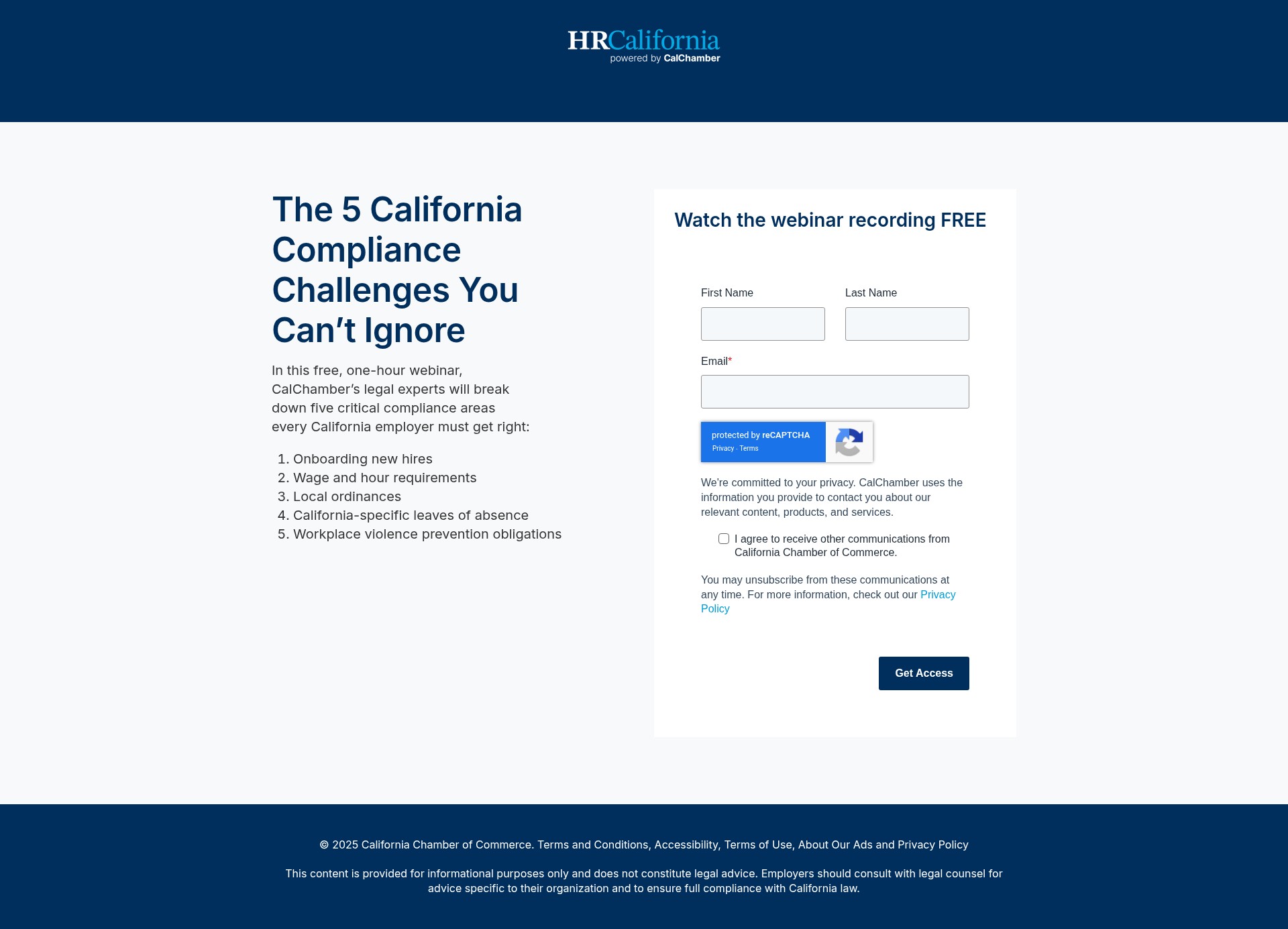Landing Page