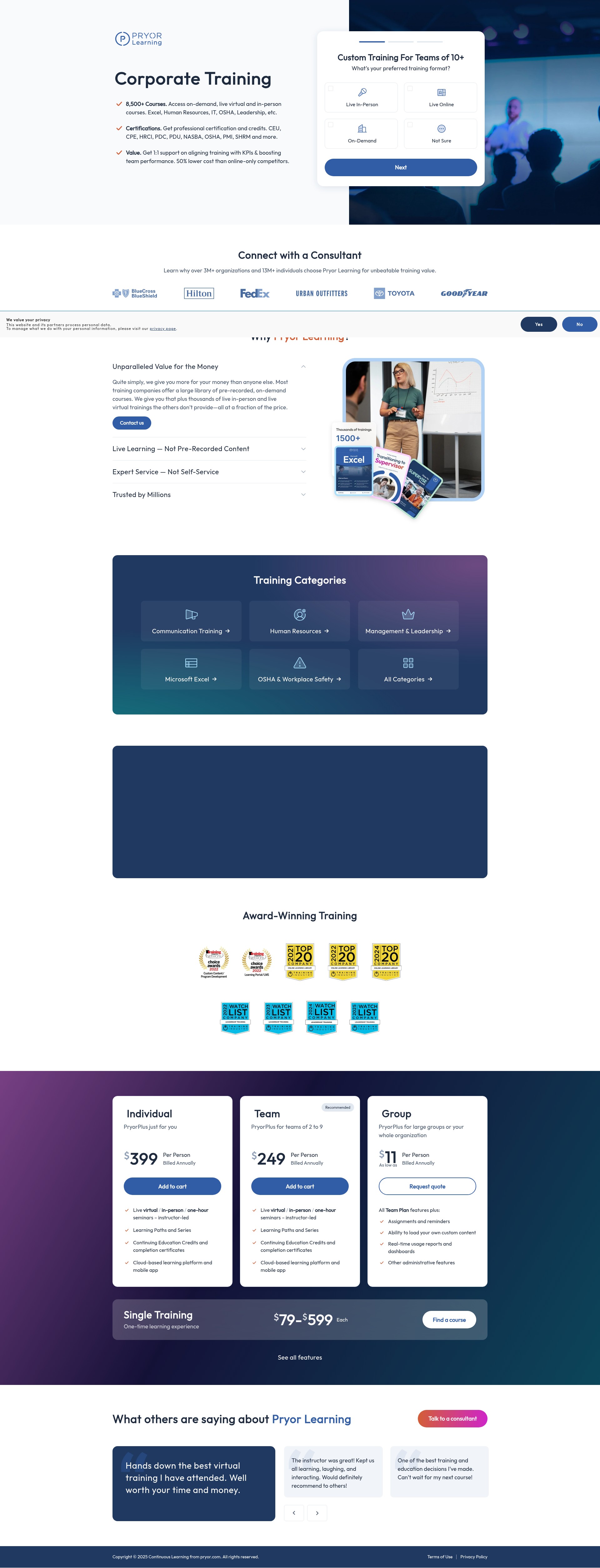 Landing Page