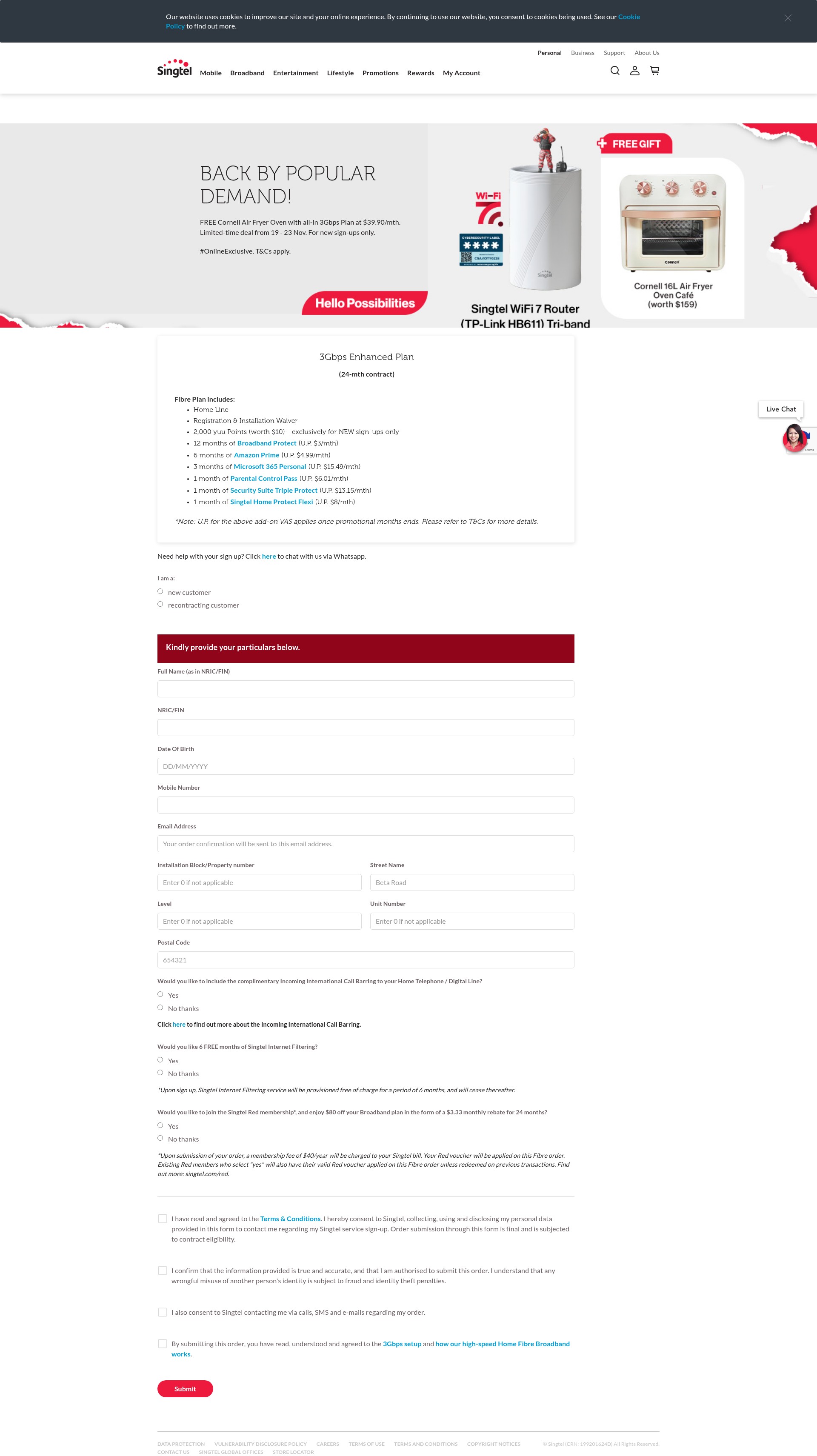 Landing Page