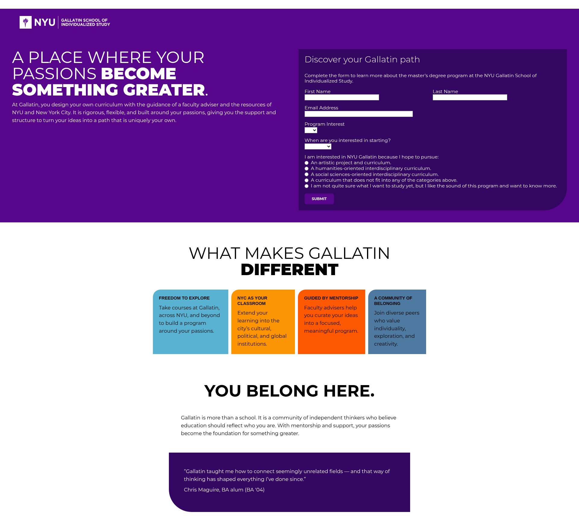 Landing Page