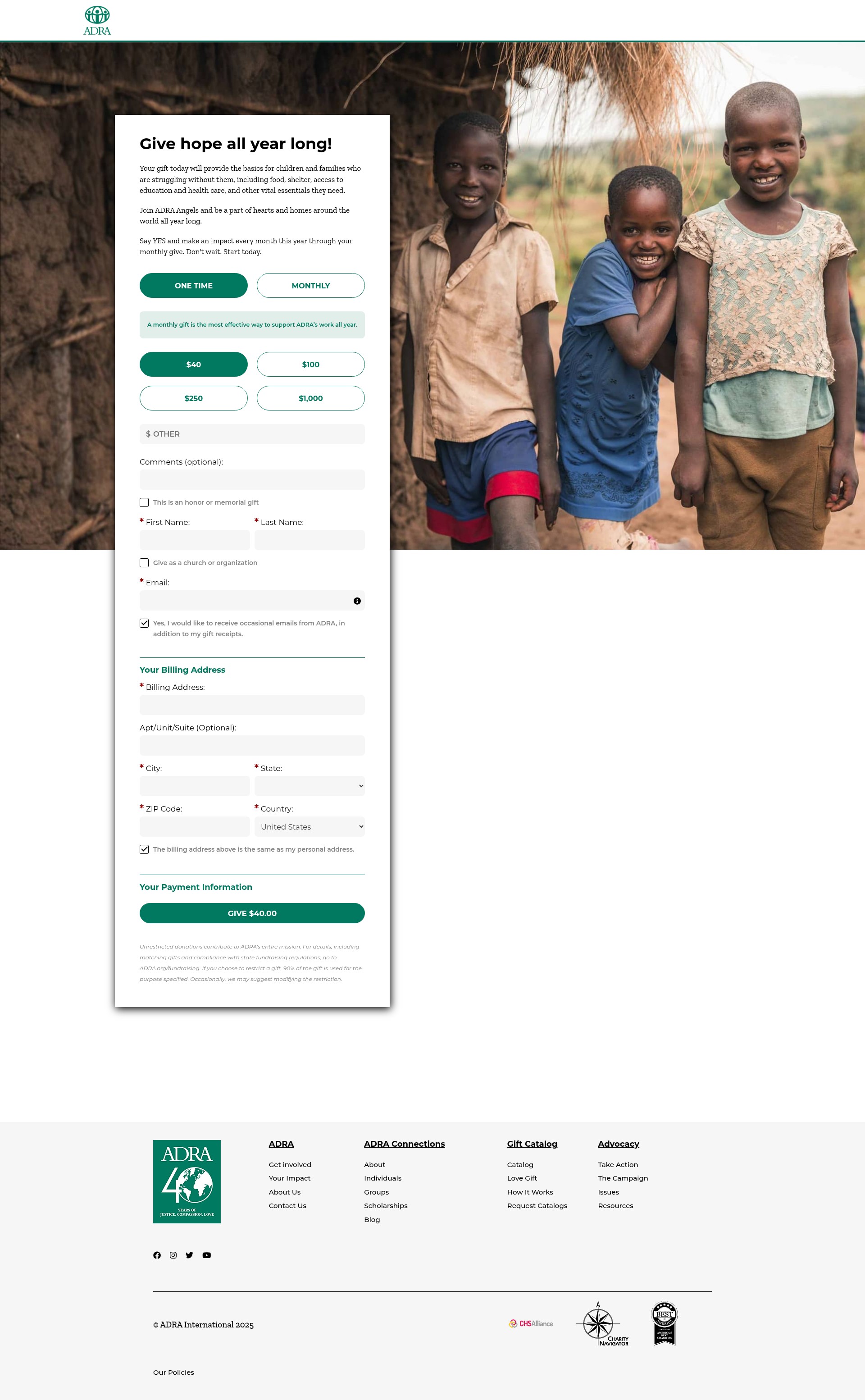 Landing Page