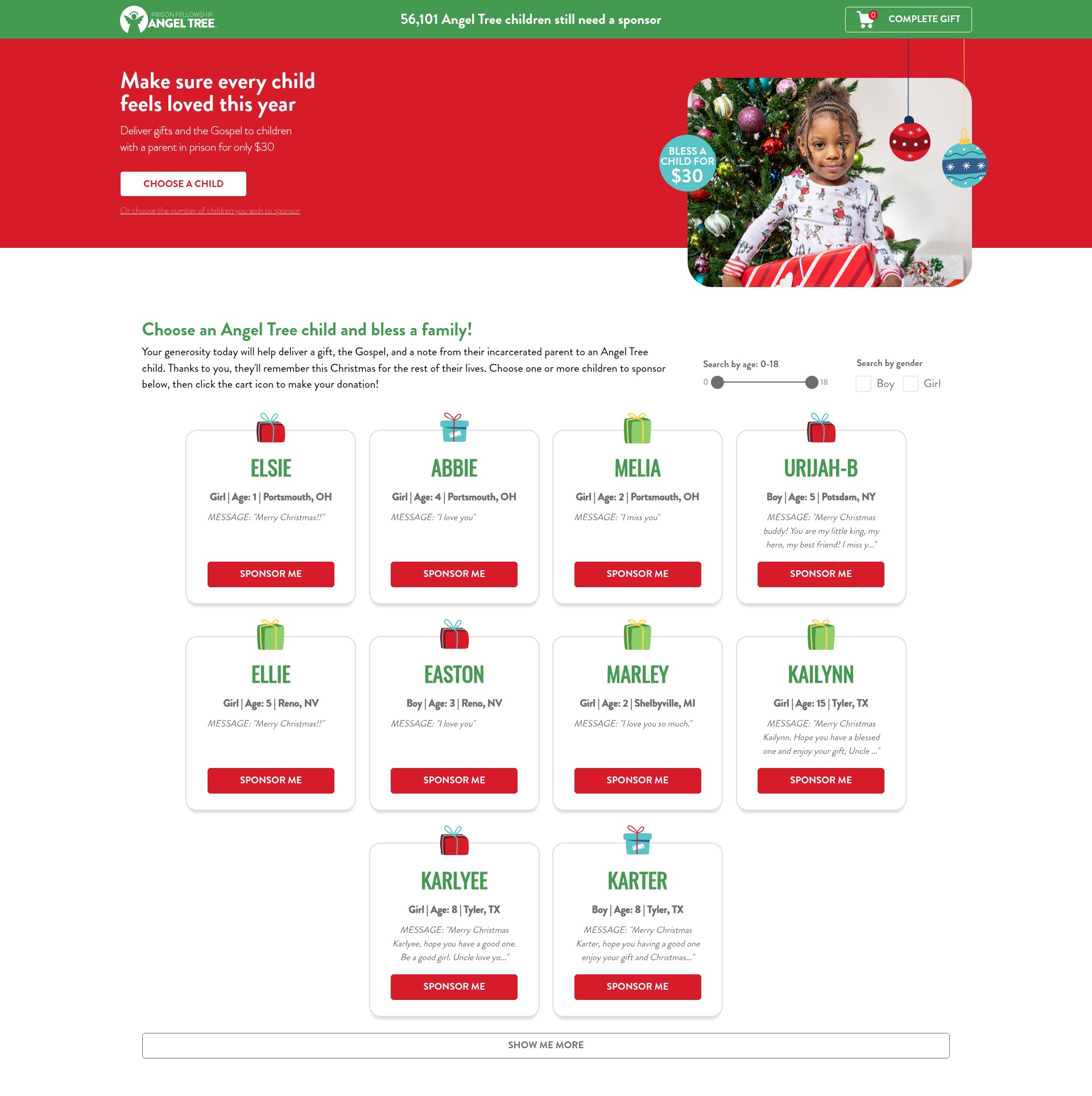 Landing Page