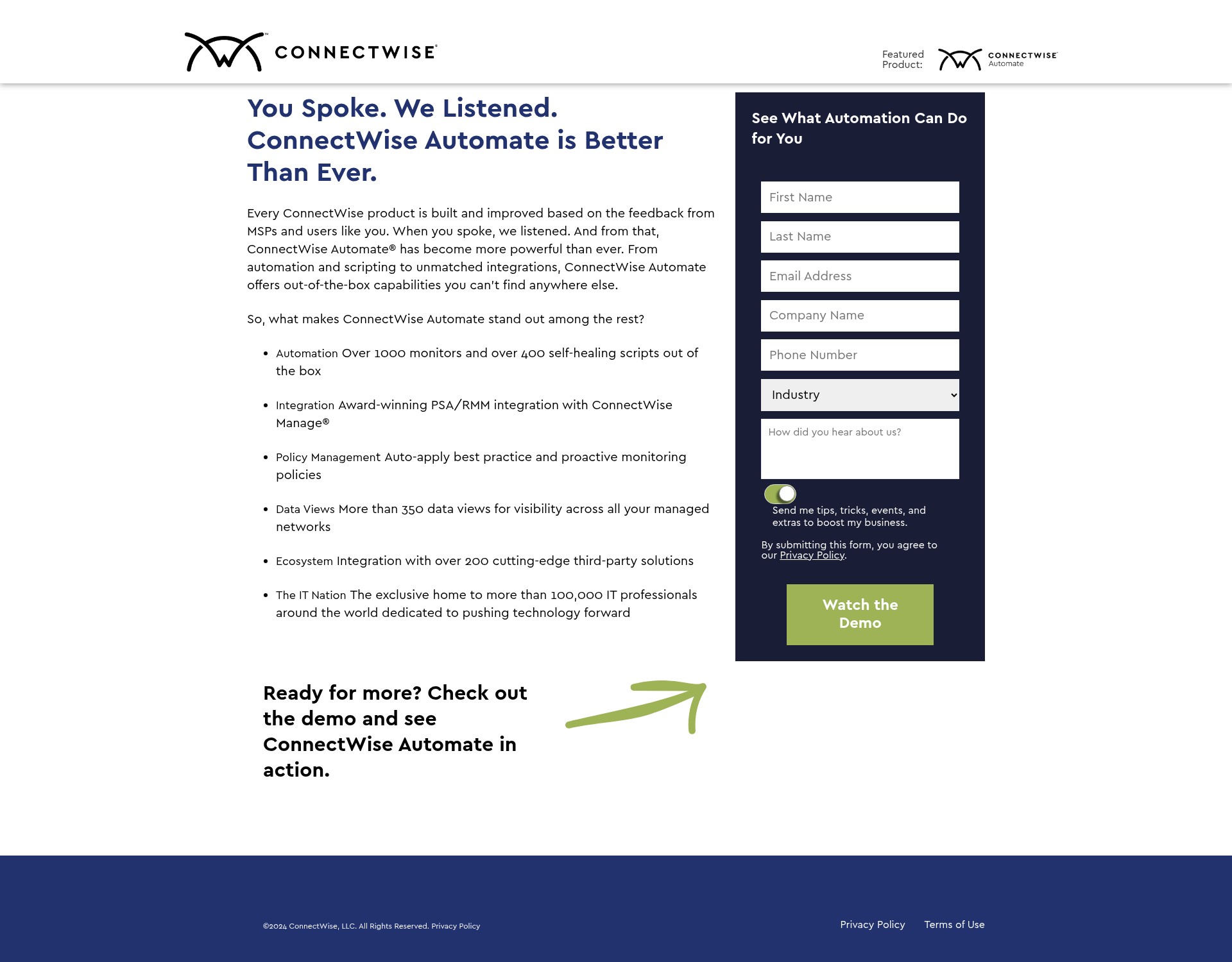 Landing Page