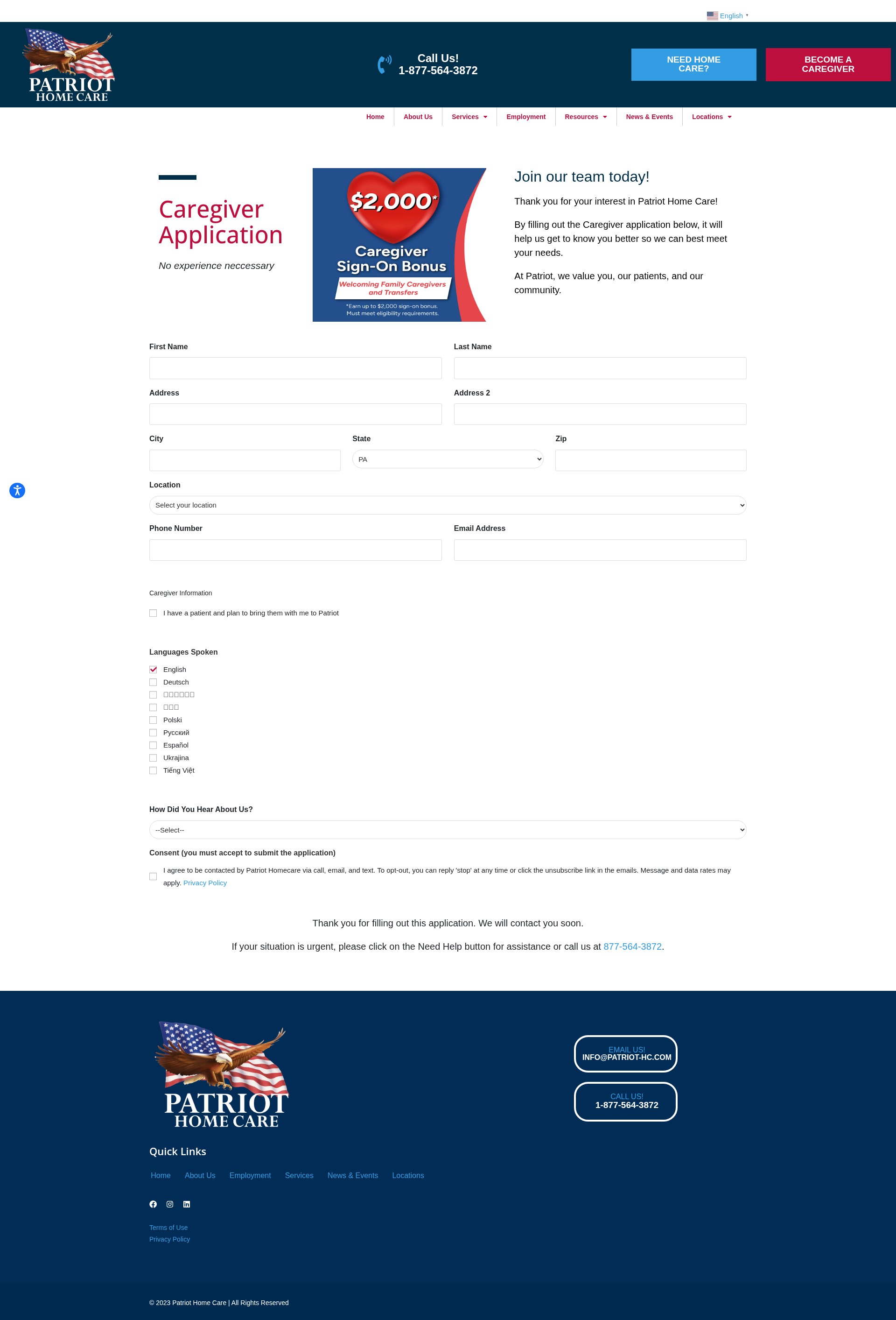 Landing Page