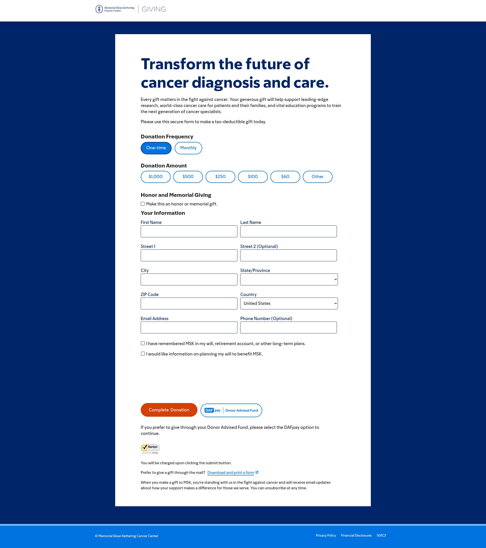 Landing Page
