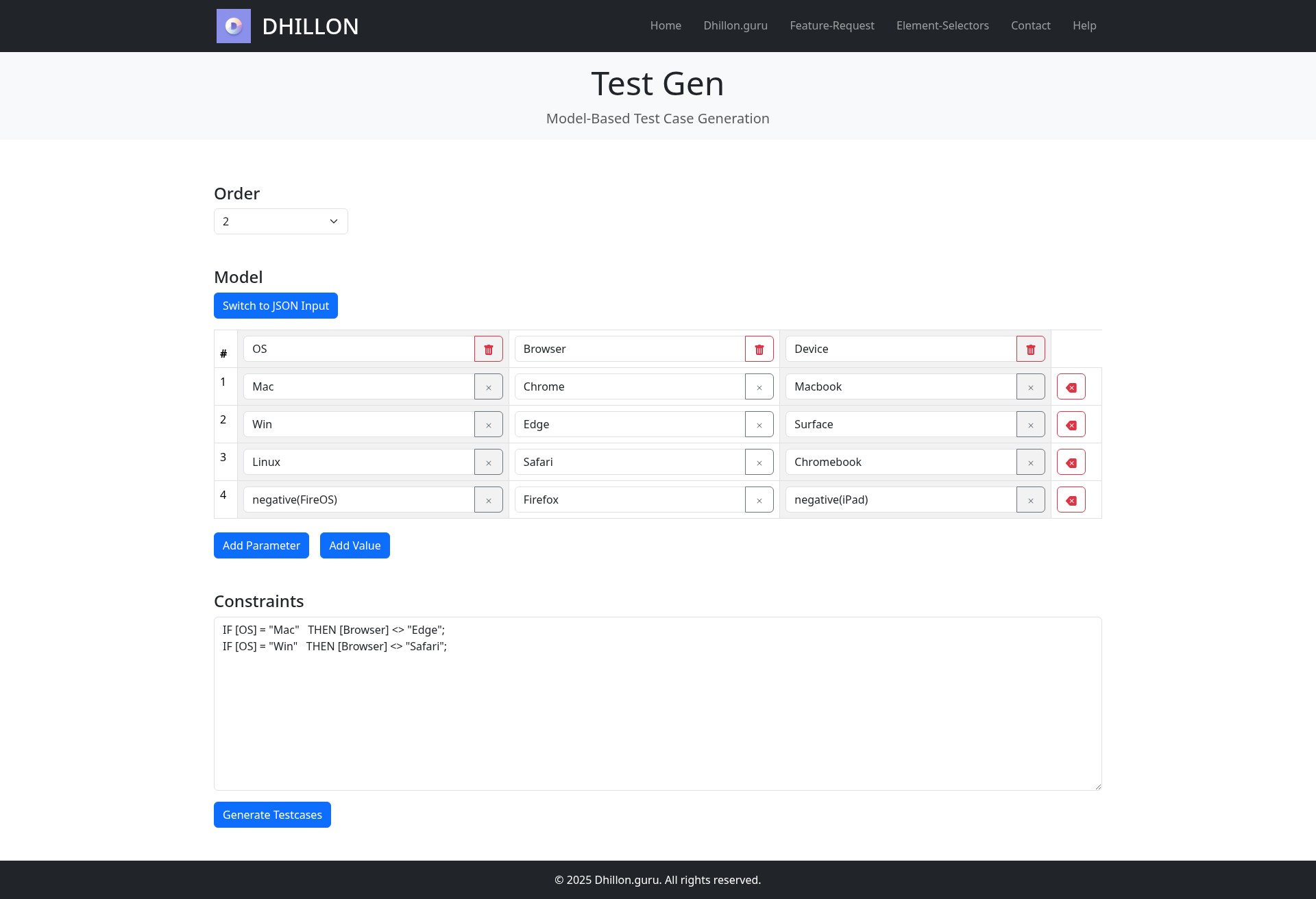 Landing Page