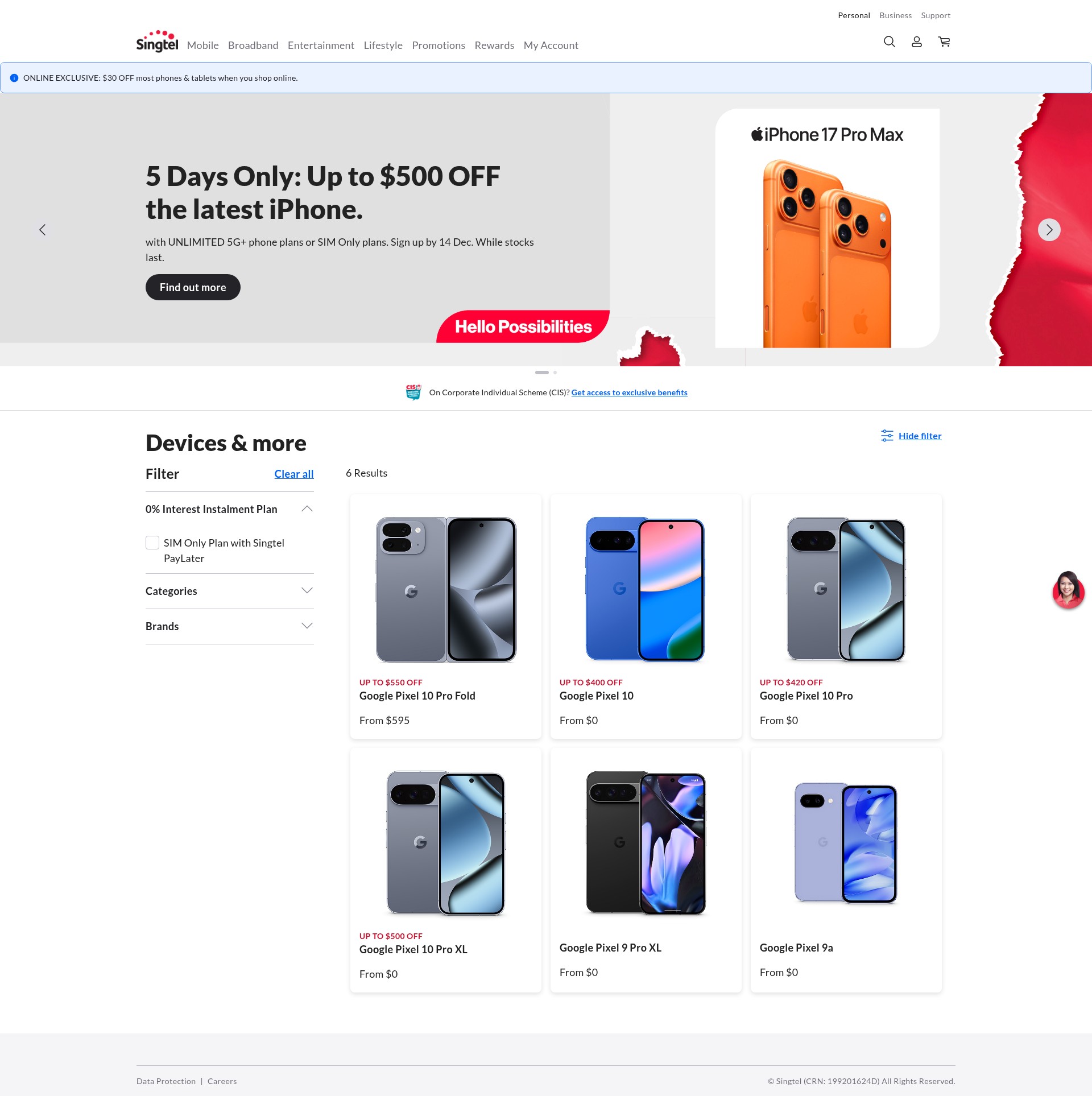 Landing Page