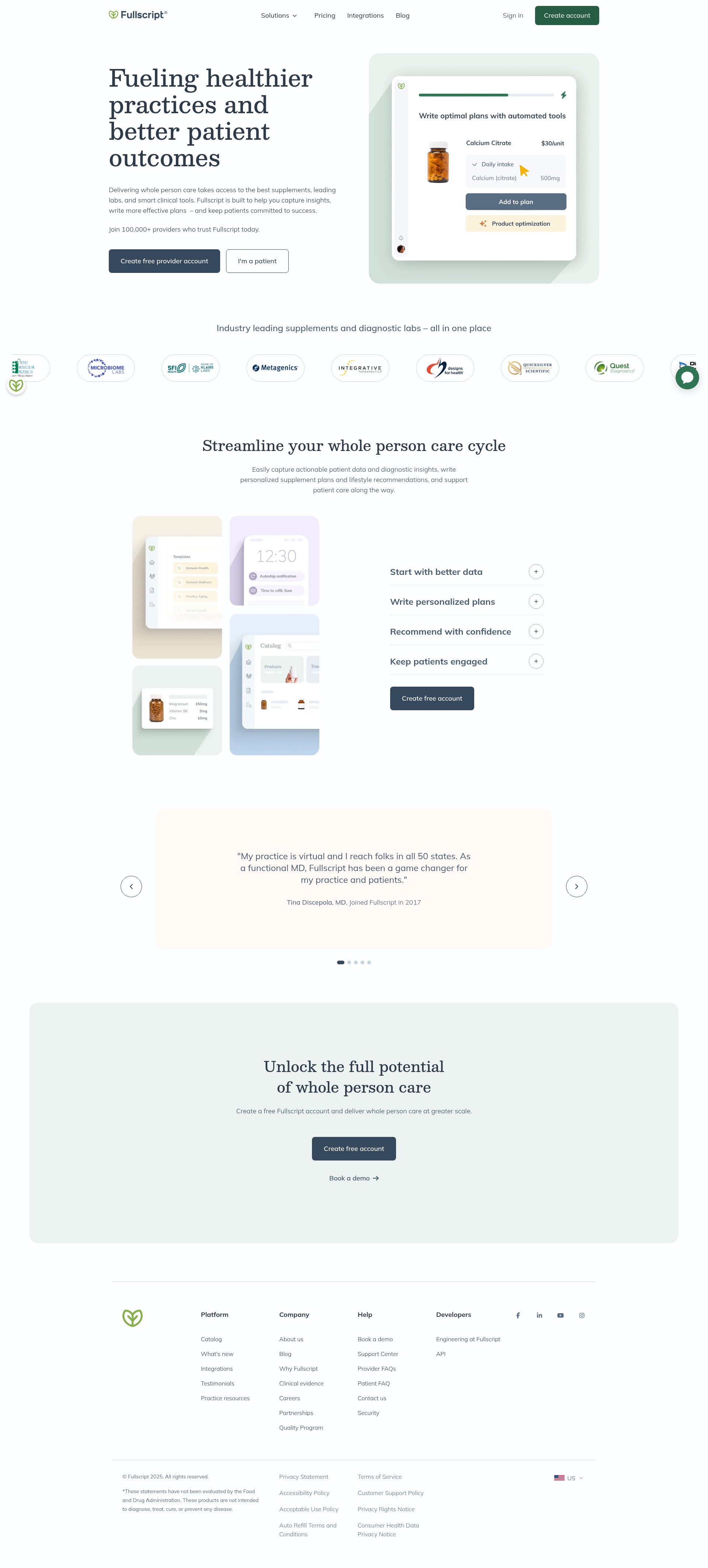 Landing Page