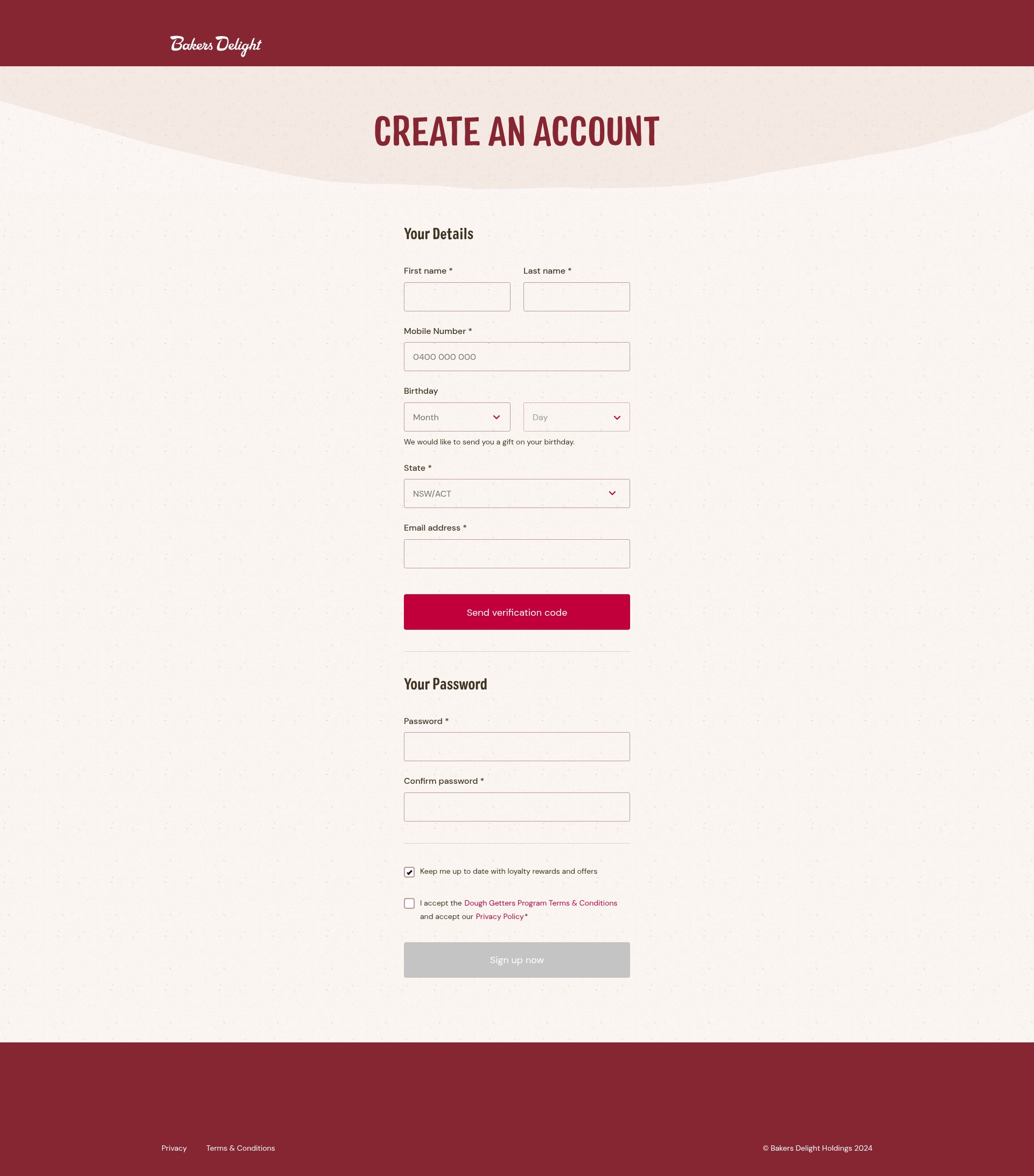Landing Page