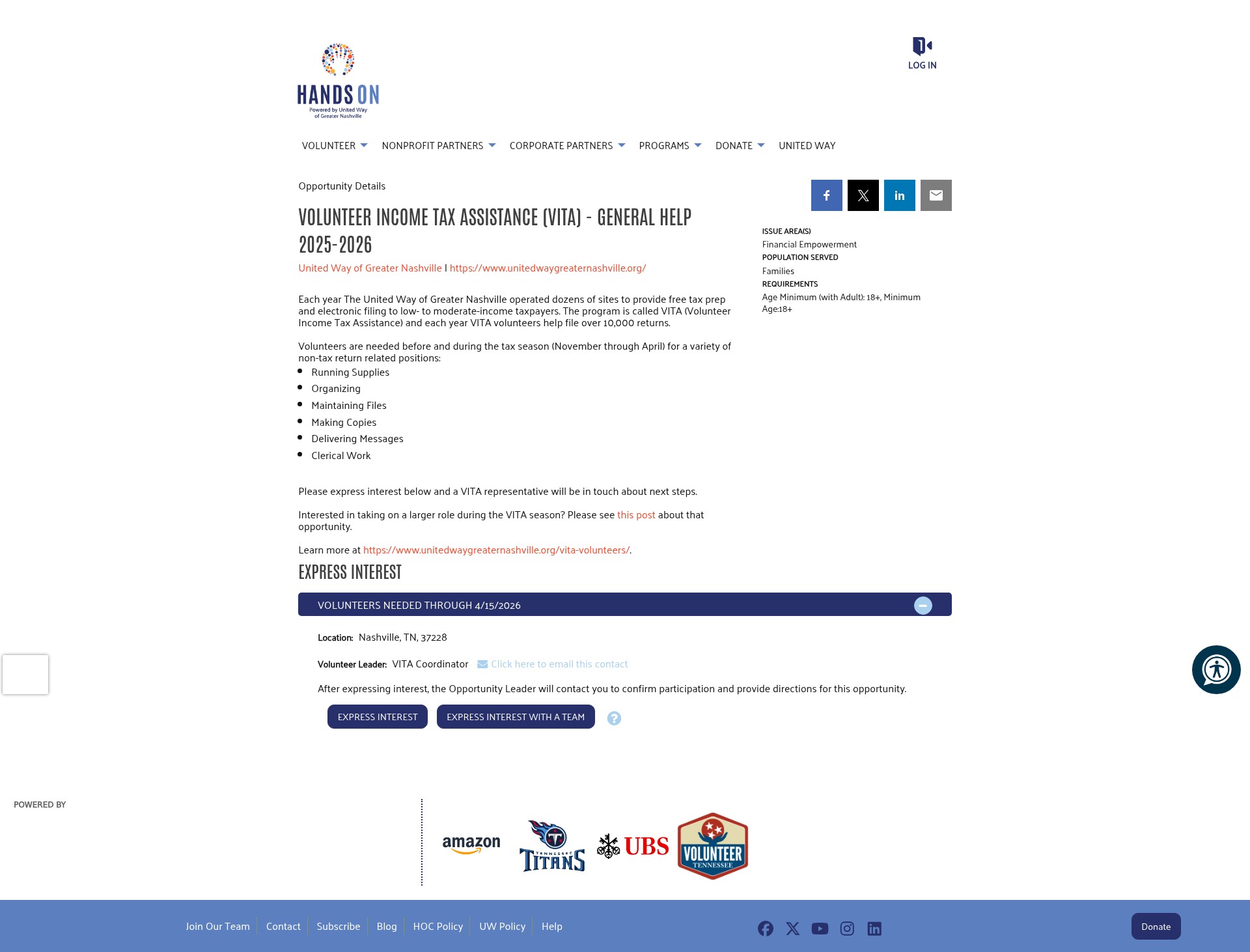 Landing Page