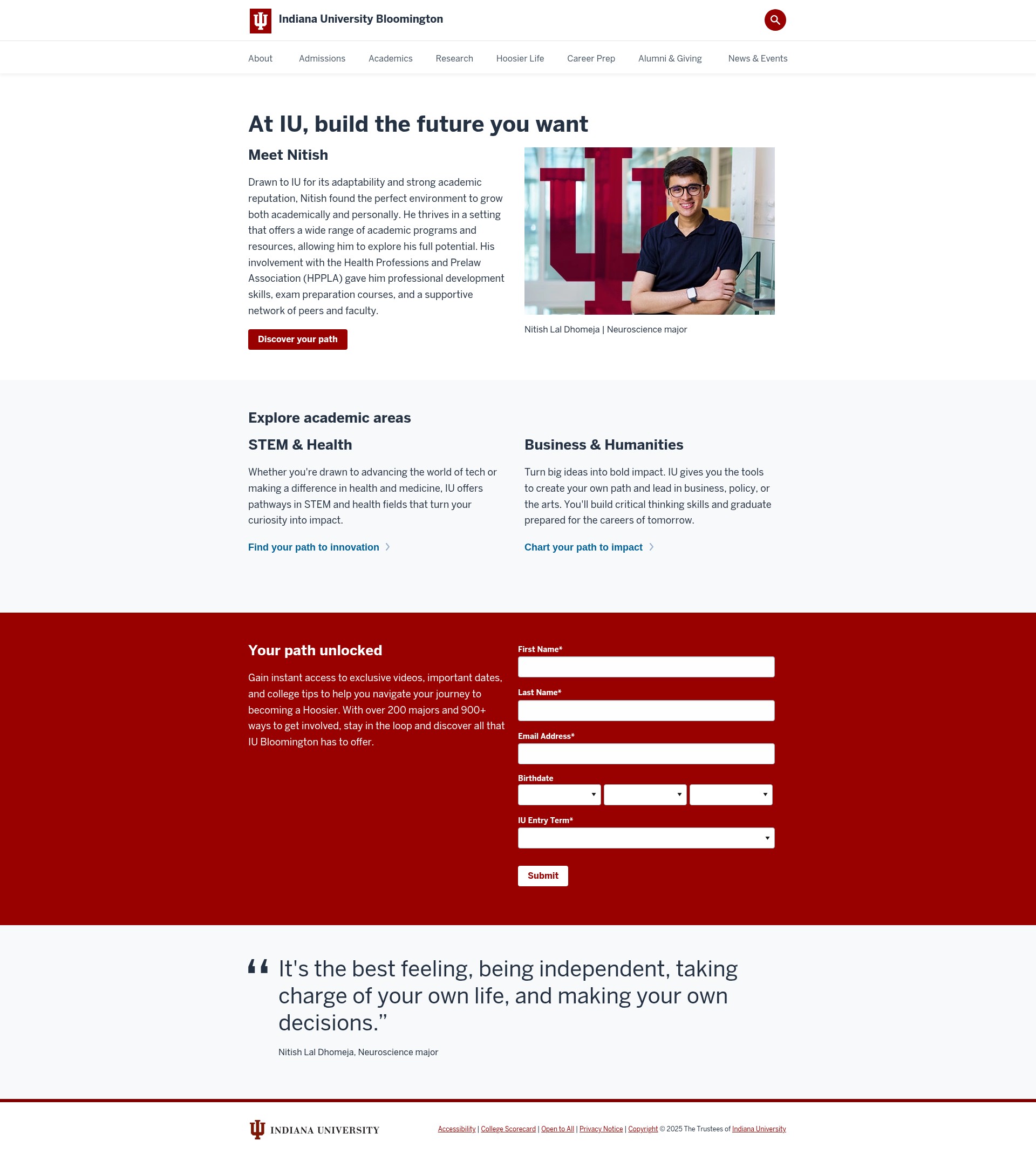 Landing Page
