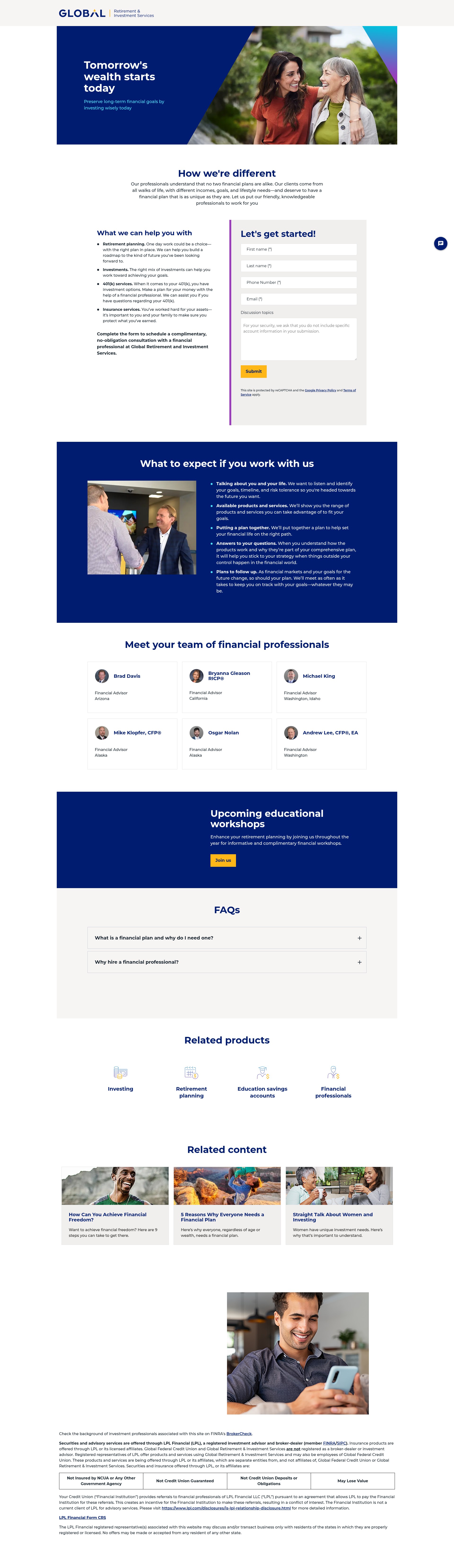 Landing Page
