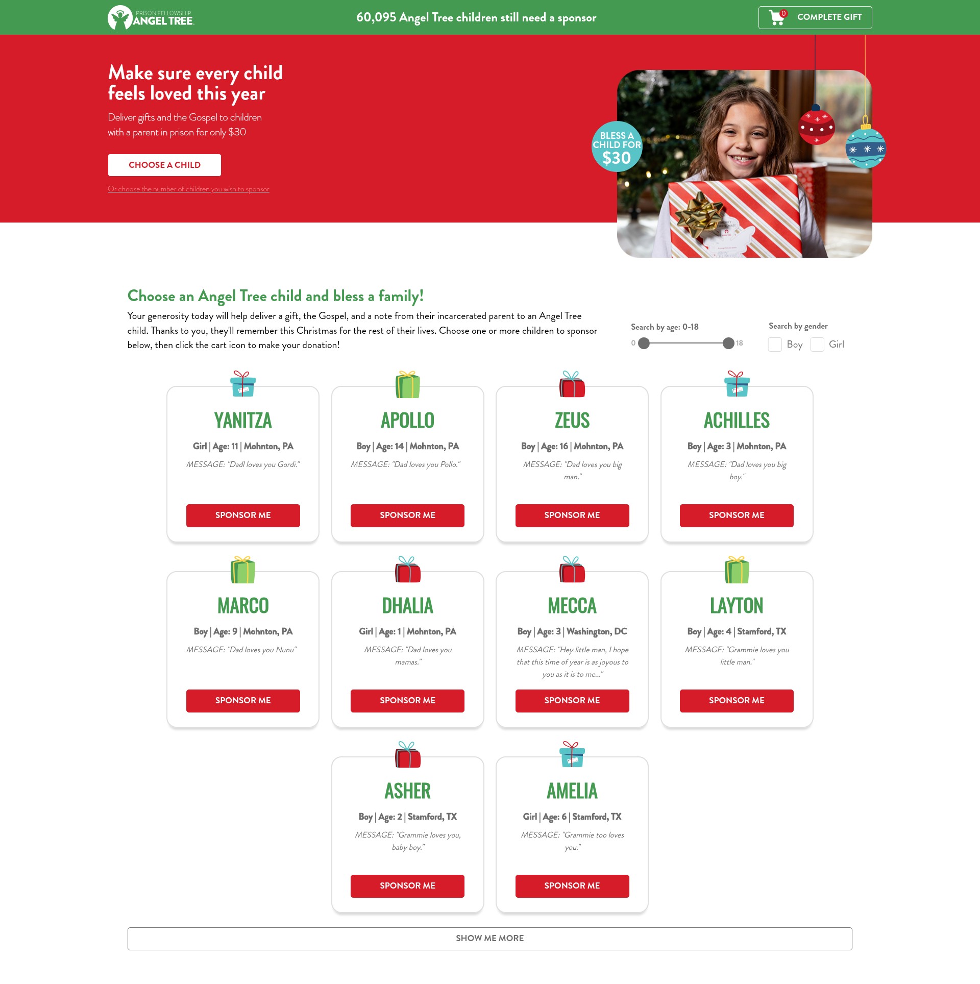 Landing Page