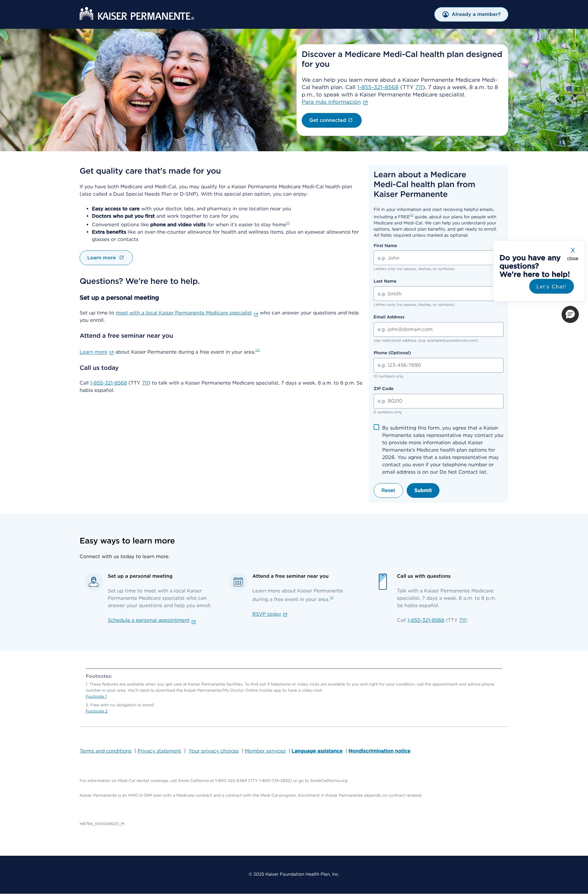Landing Page