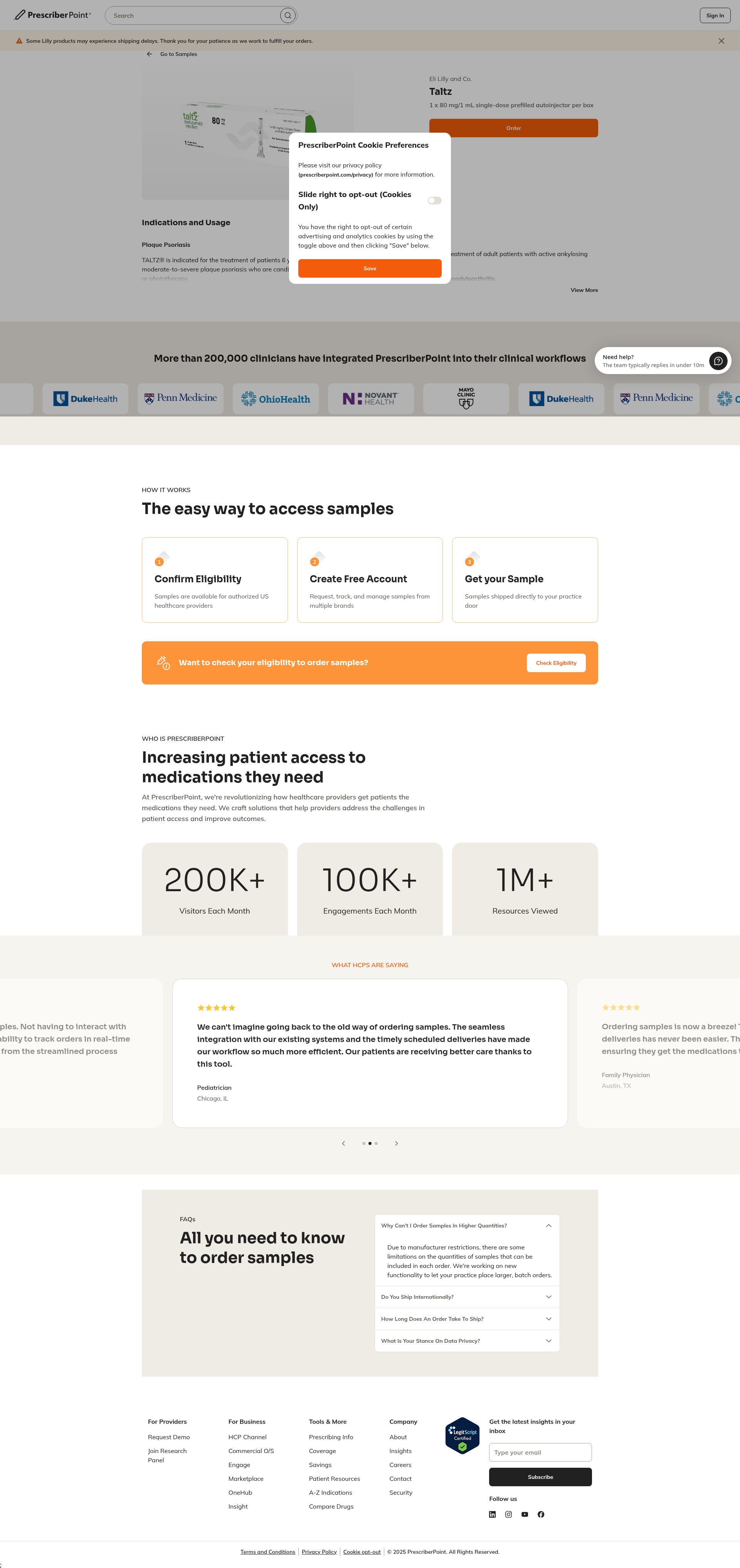 Landing Page