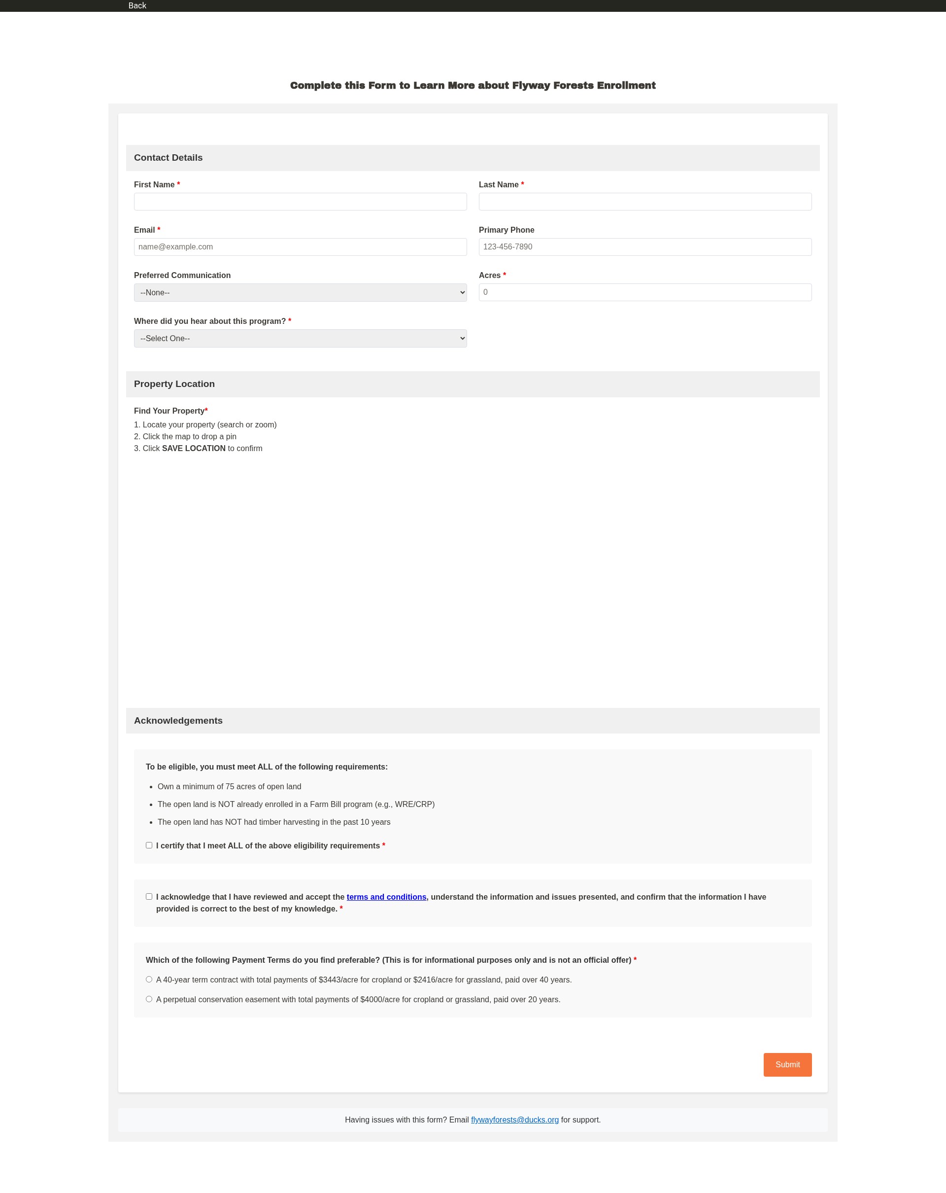Landing Page