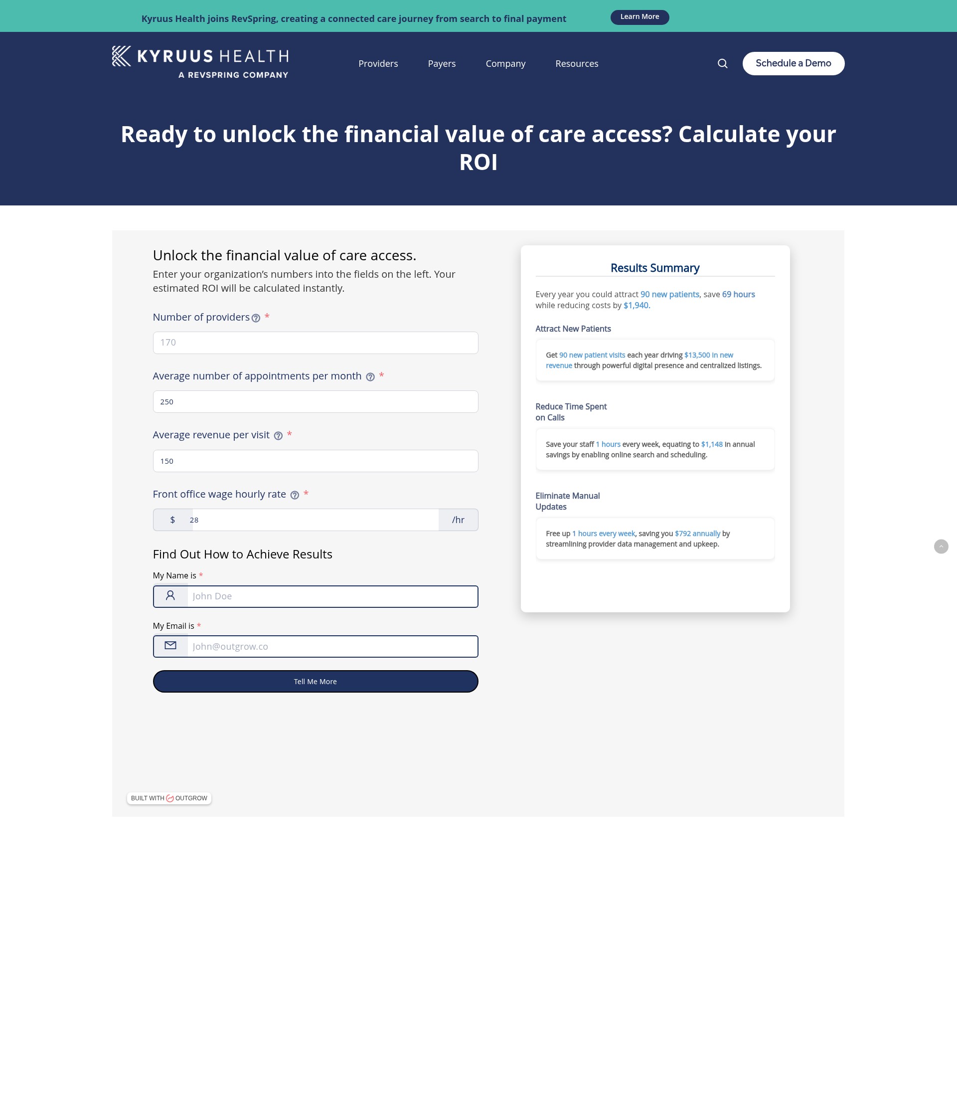 Landing Page