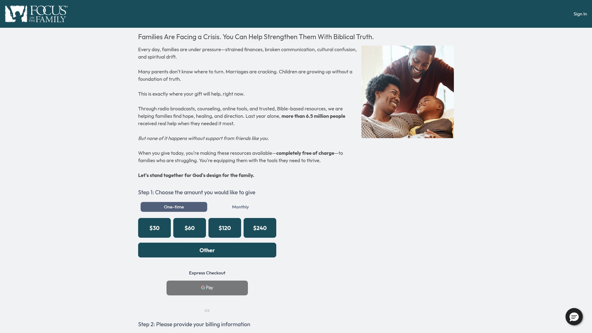Landing Page