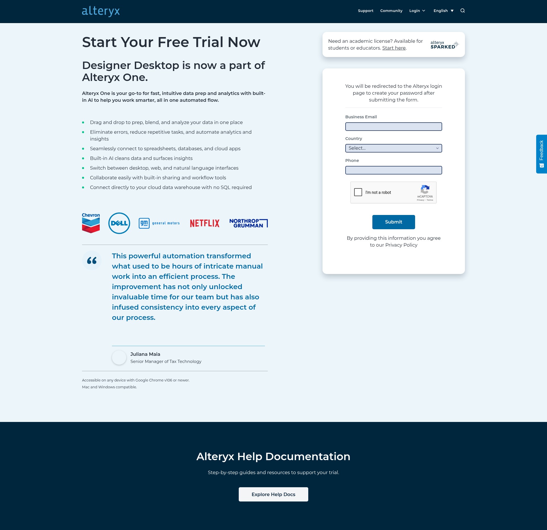 Landing Page