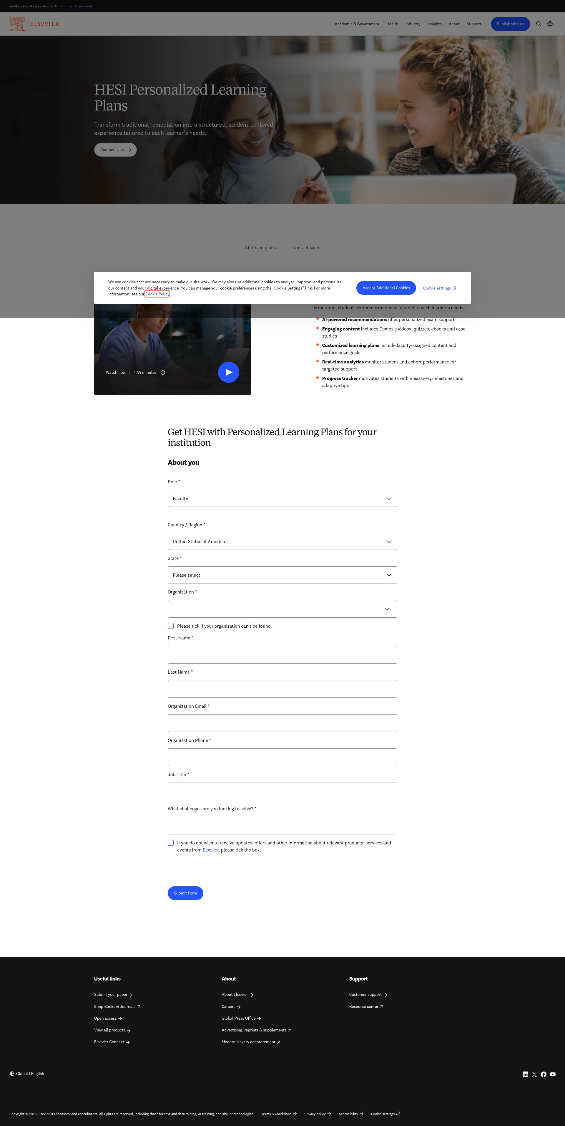 Landing Page