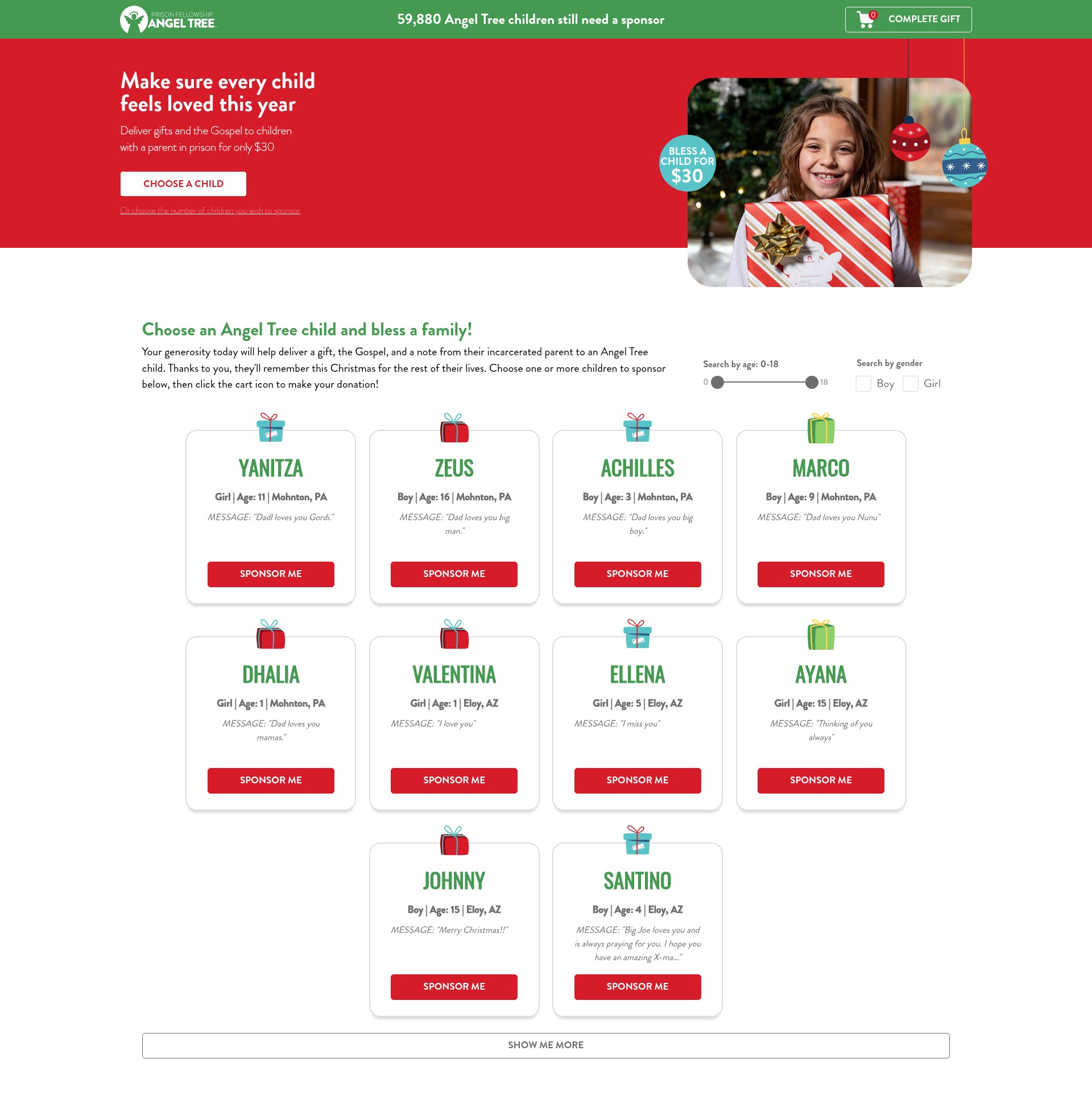Landing Page