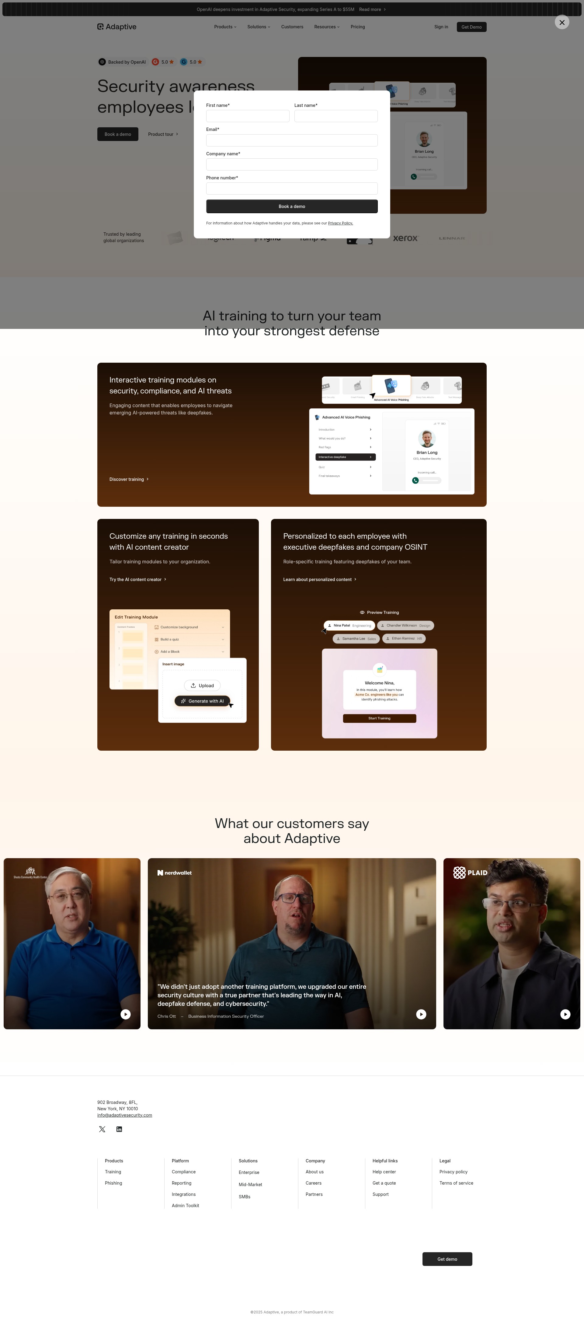 Landing Page