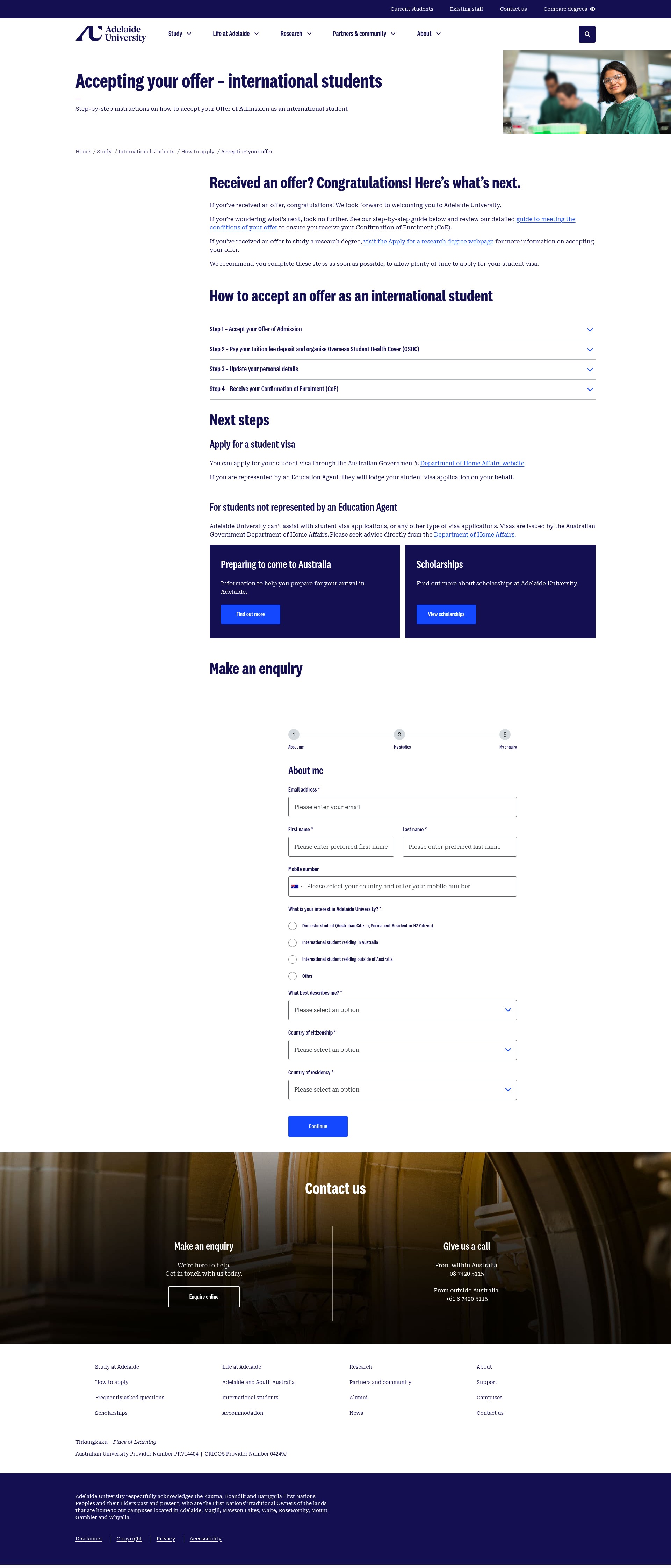 Landing Page