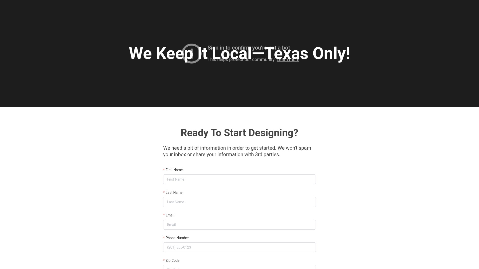 Landing Page