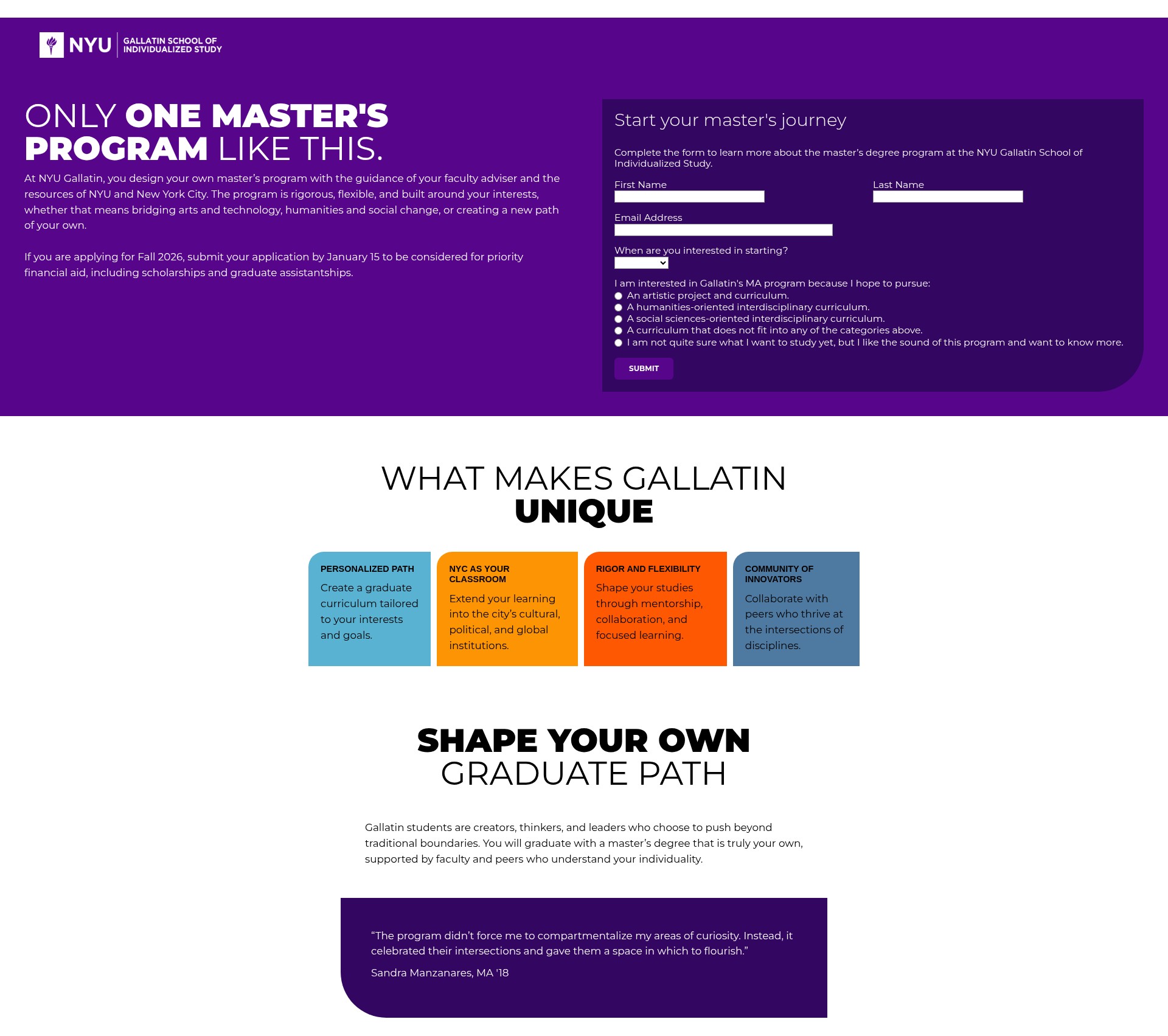 Landing Page