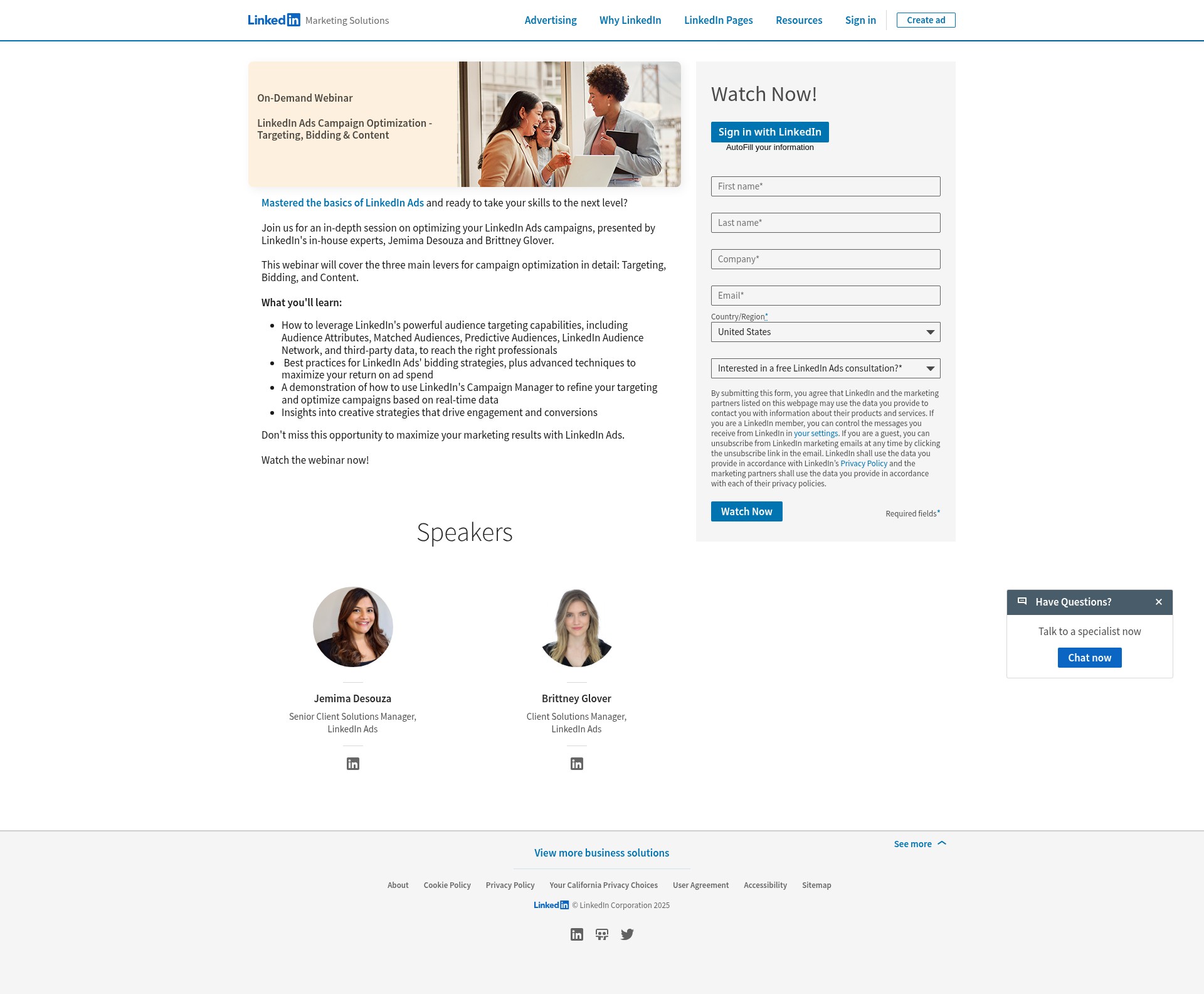 Landing Page
