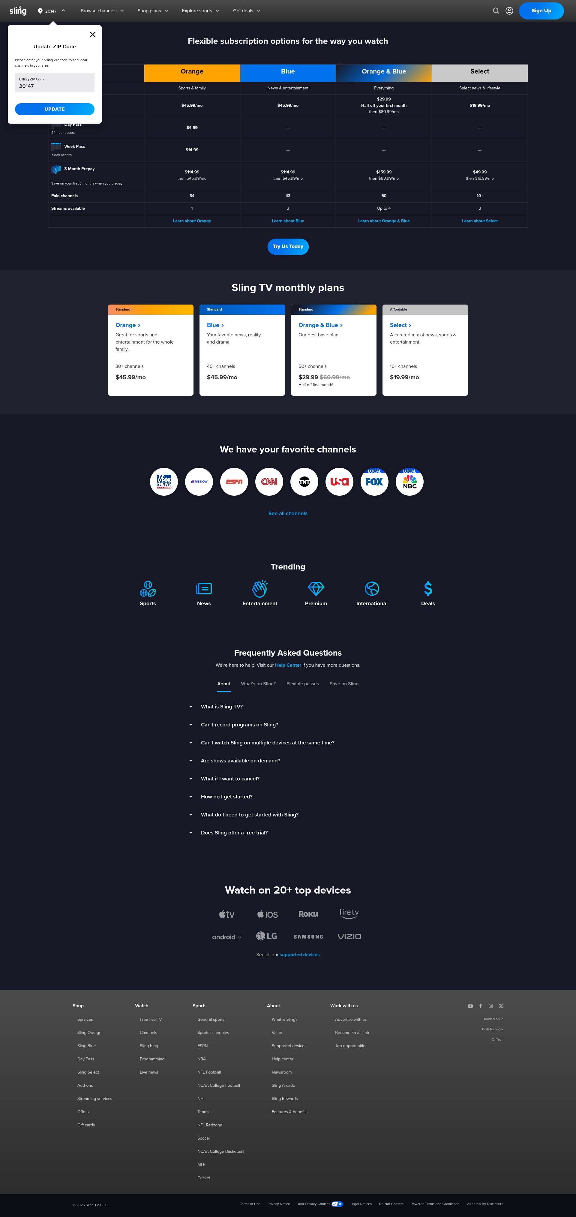 Landing Page