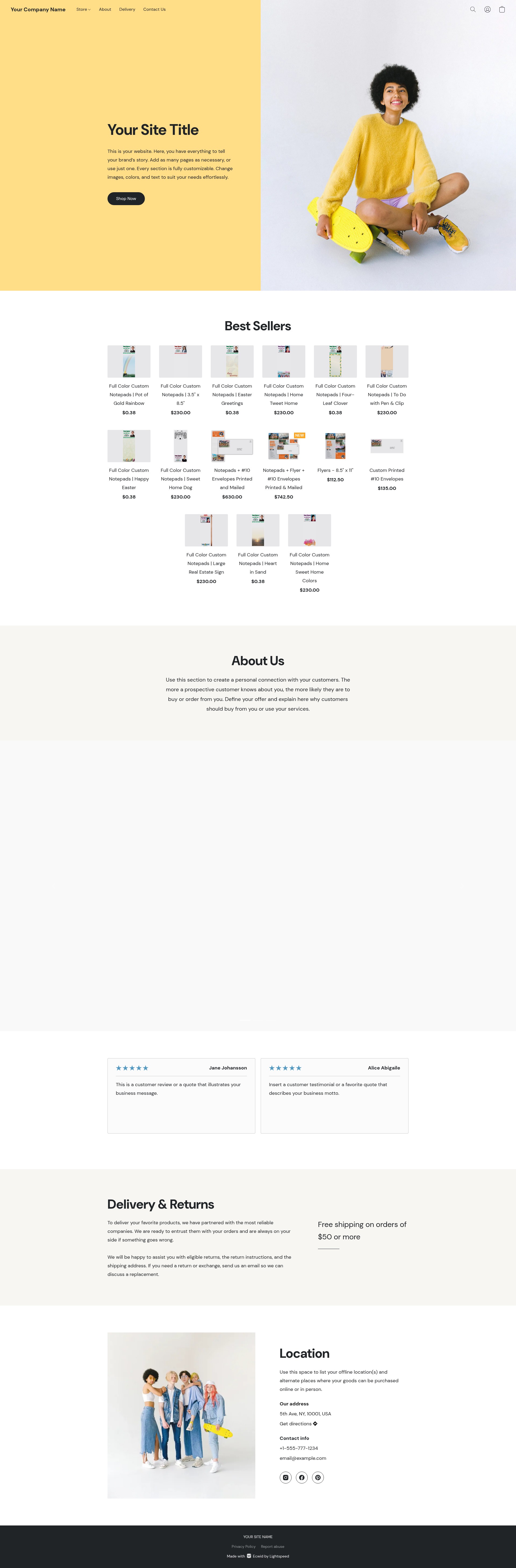Landing Page
