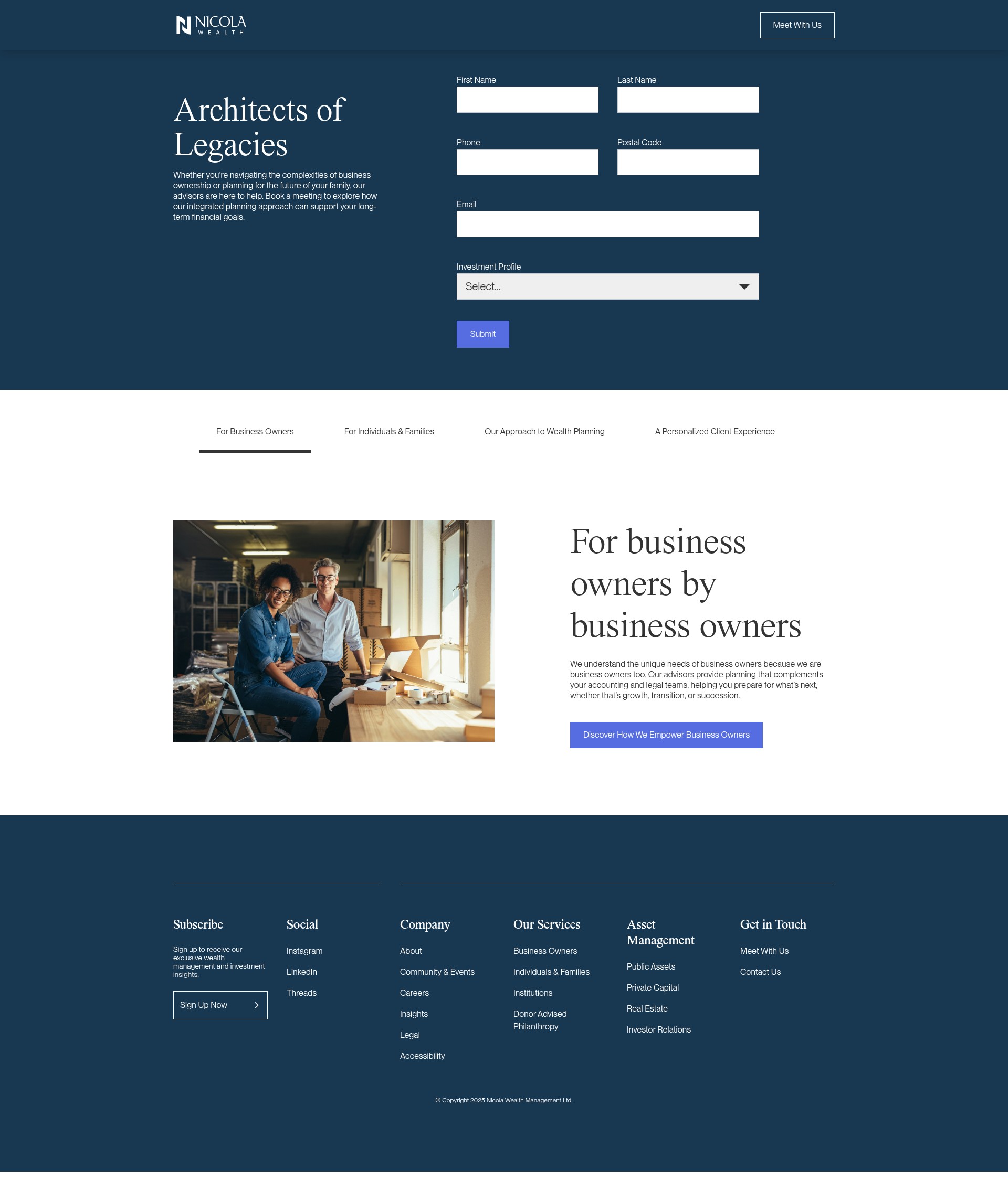 Landing Page