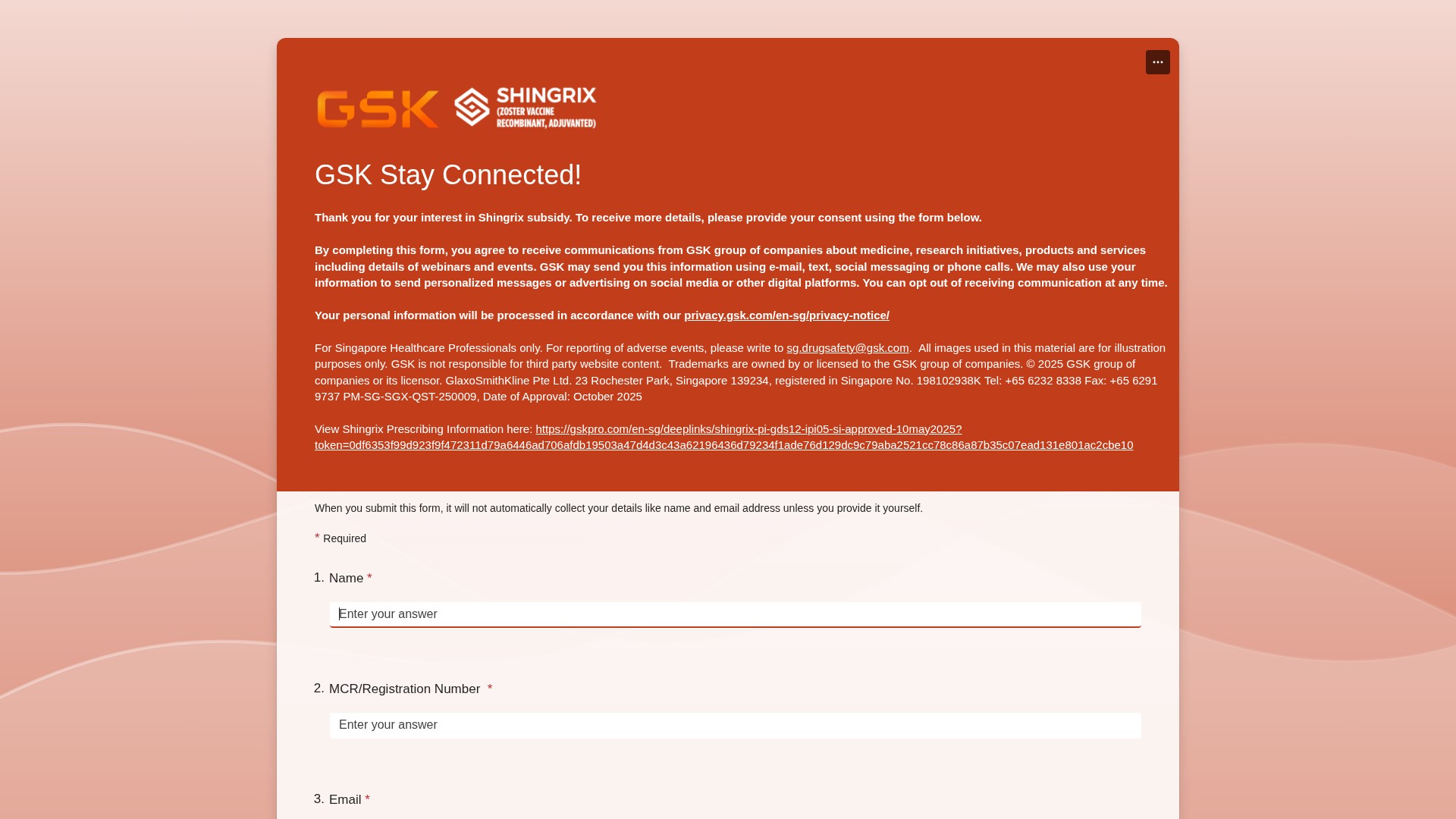Landing Page