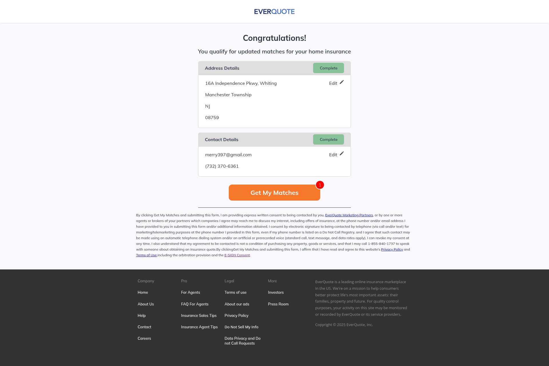 Landing Page