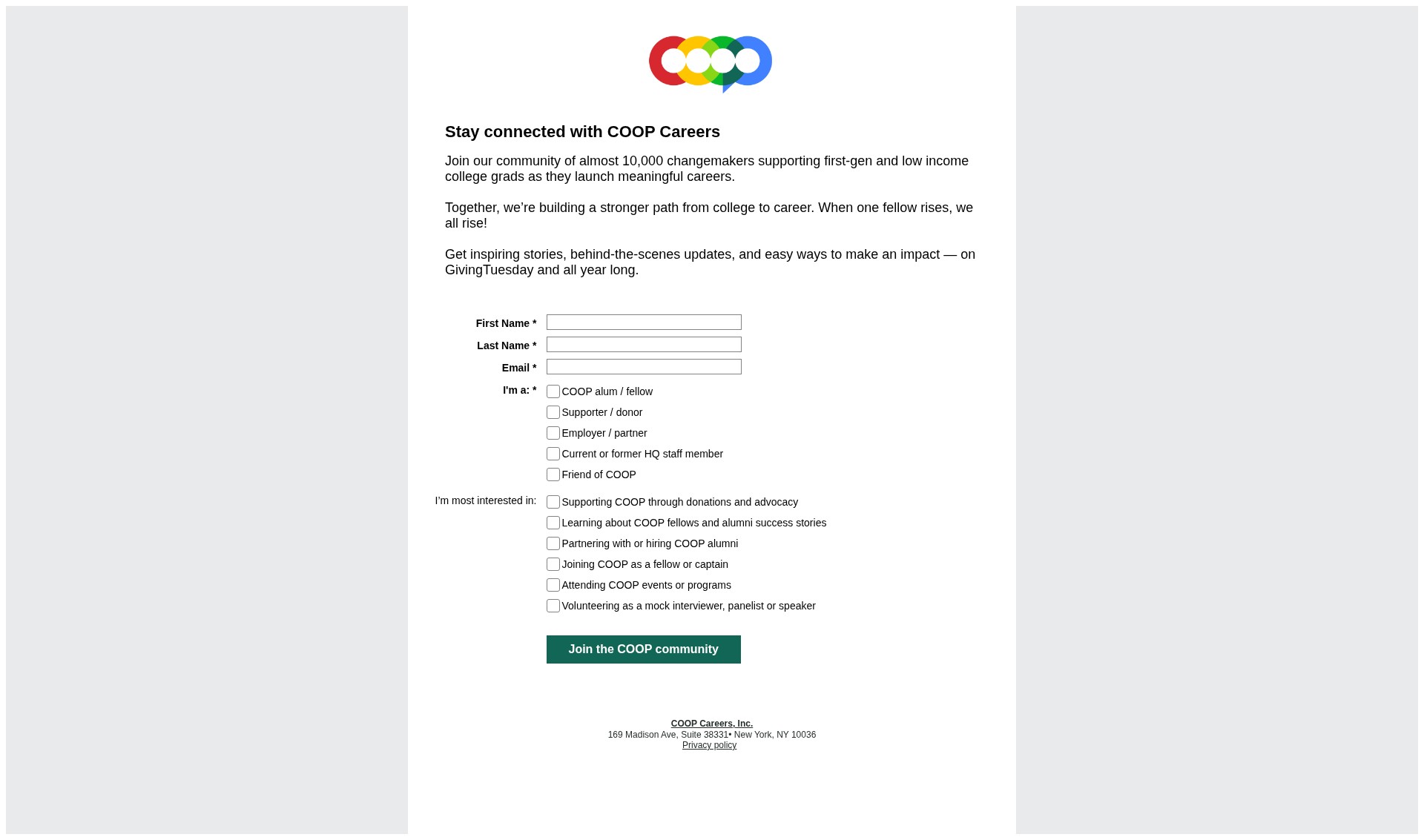 Landing Page