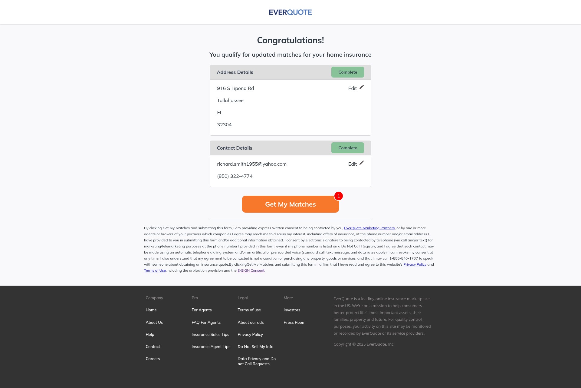 Landing Page