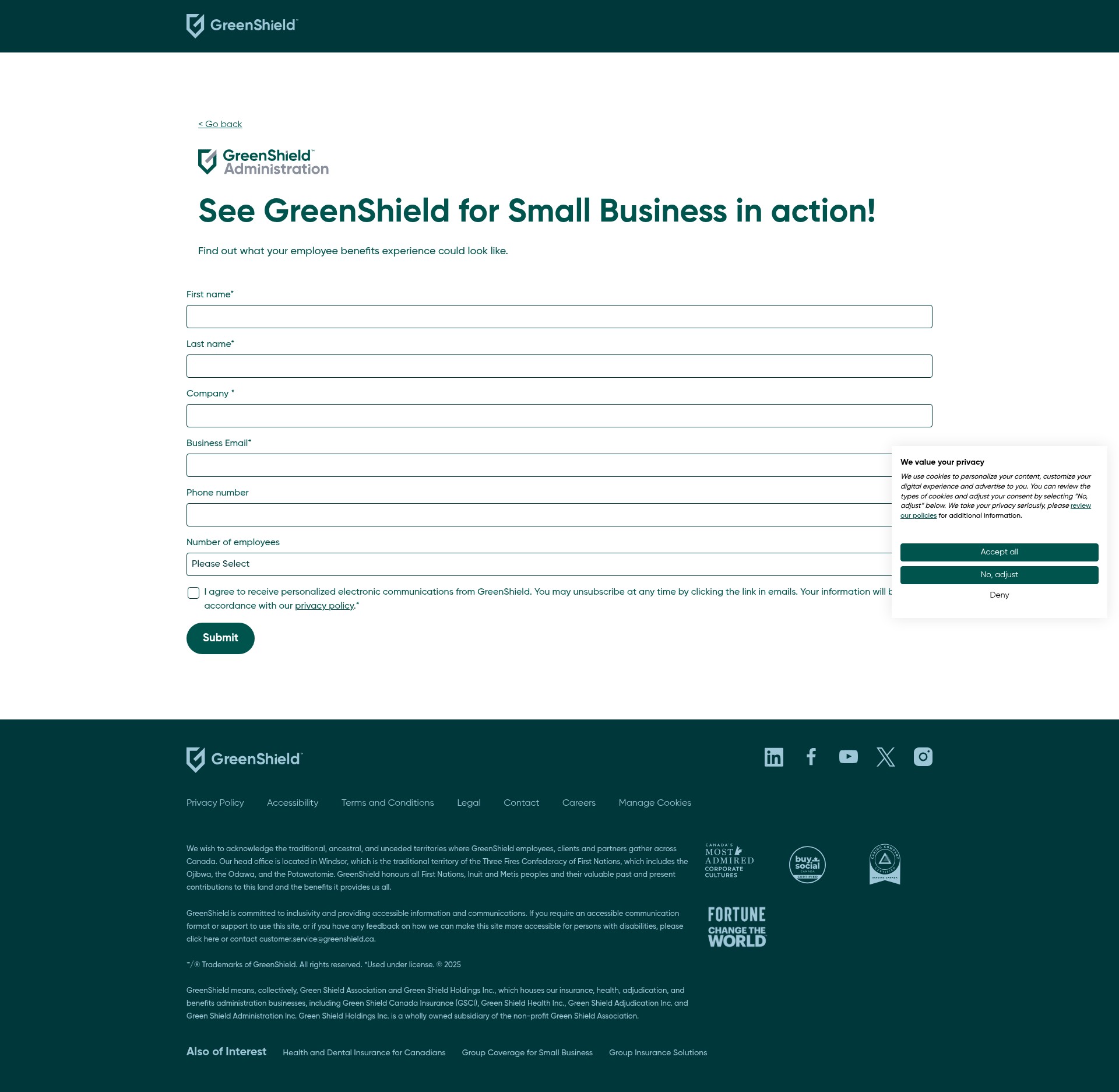 Landing Page