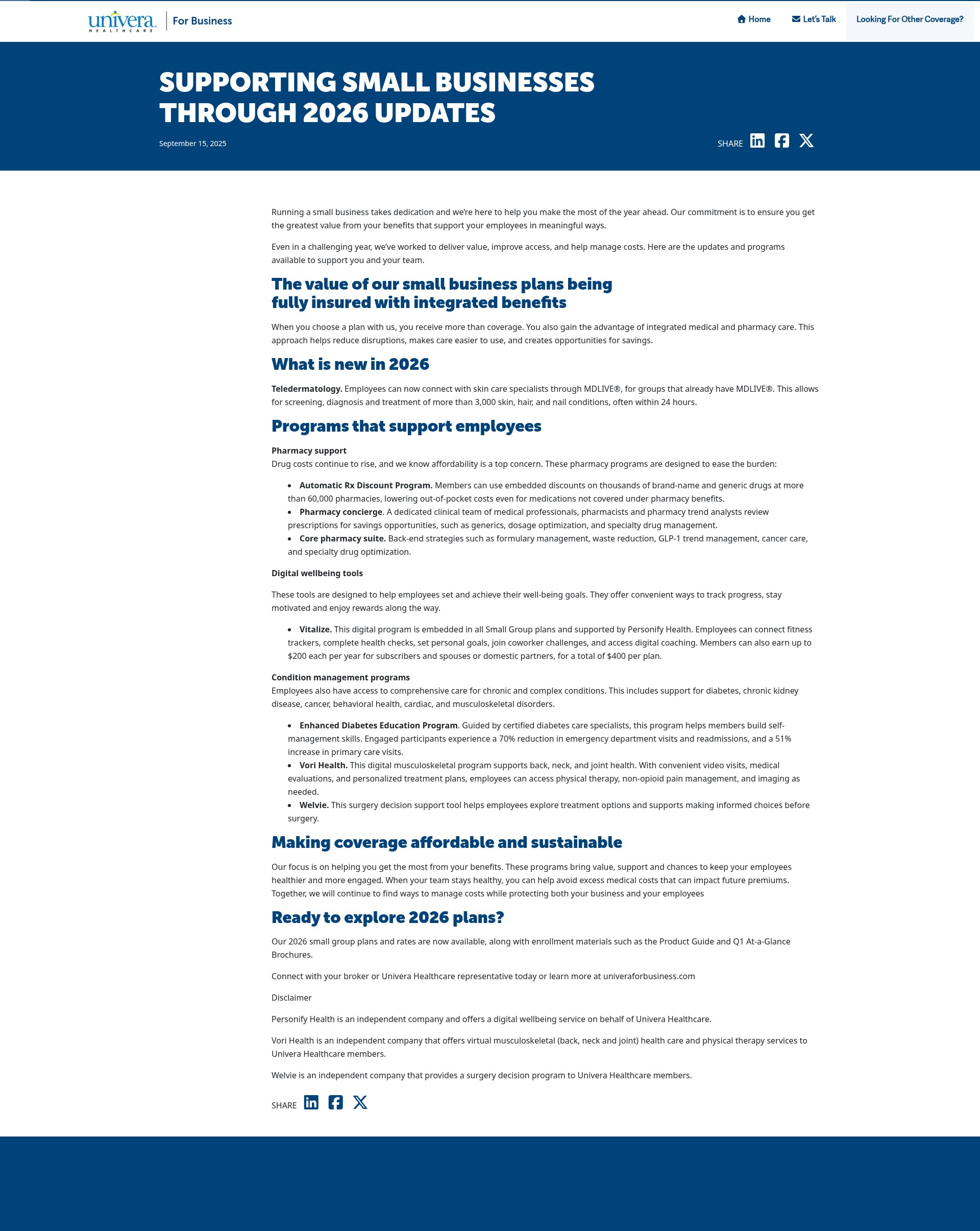 Landing Page
